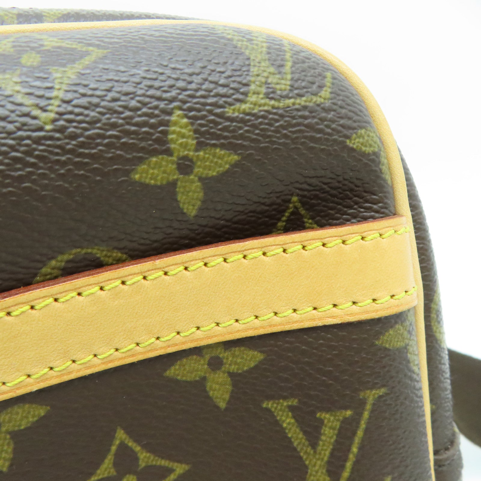 LOUIS VUITTON Monogram Reporter PM金扣肩背袋啡色