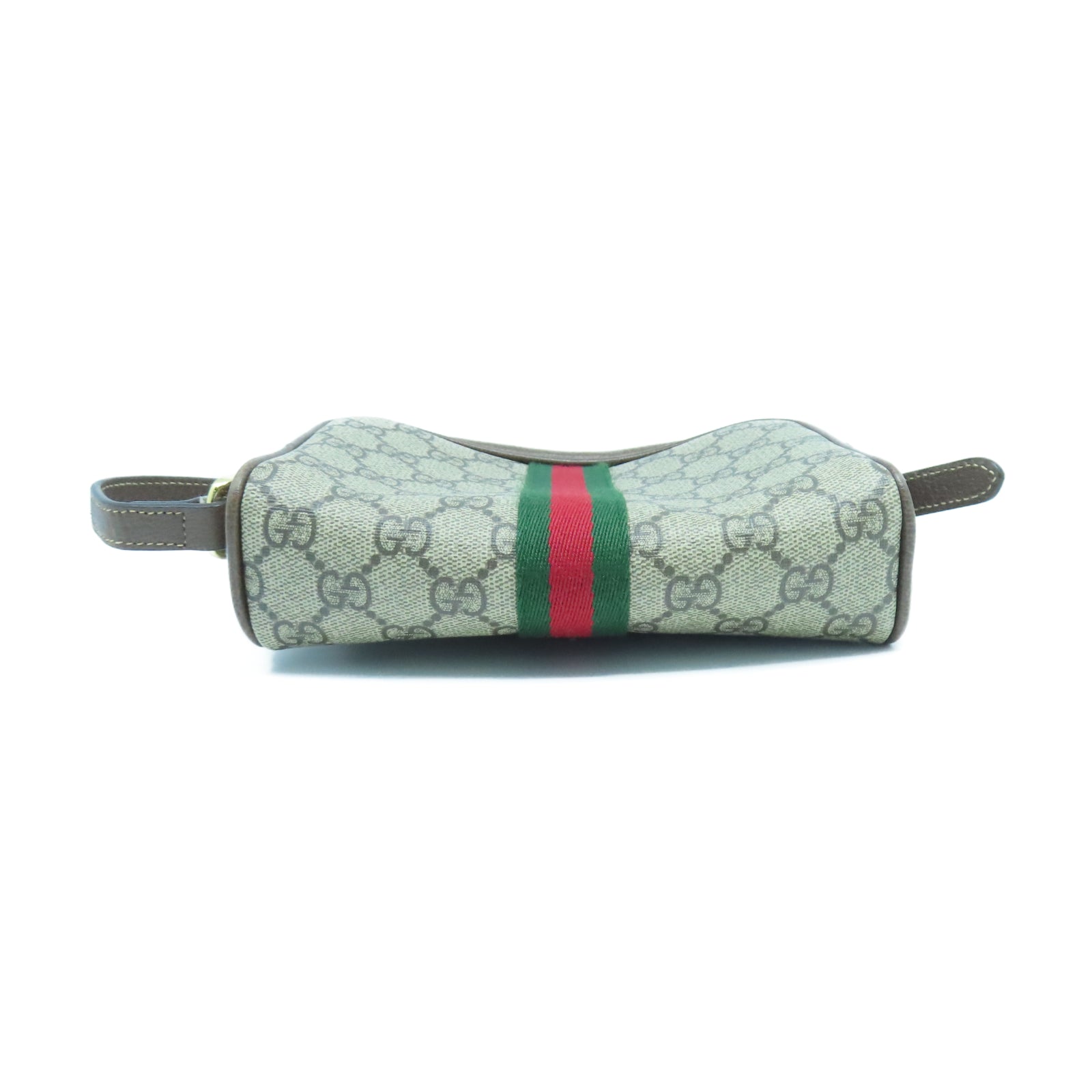 GUCCI 塗層帆布Ophidia GG Supreme金扣肩背袋棕色