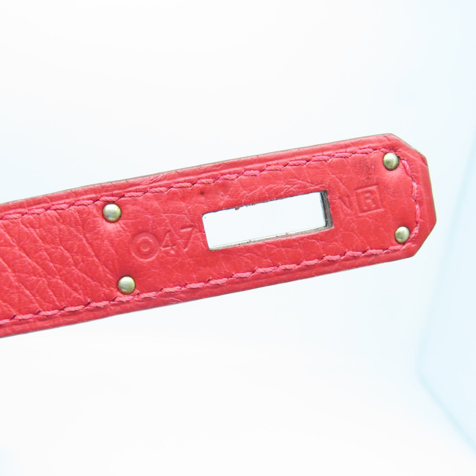 HERMES Taurillon Clemence皮革Kelly 32银扣手挽肩背两用袋法拉利红色