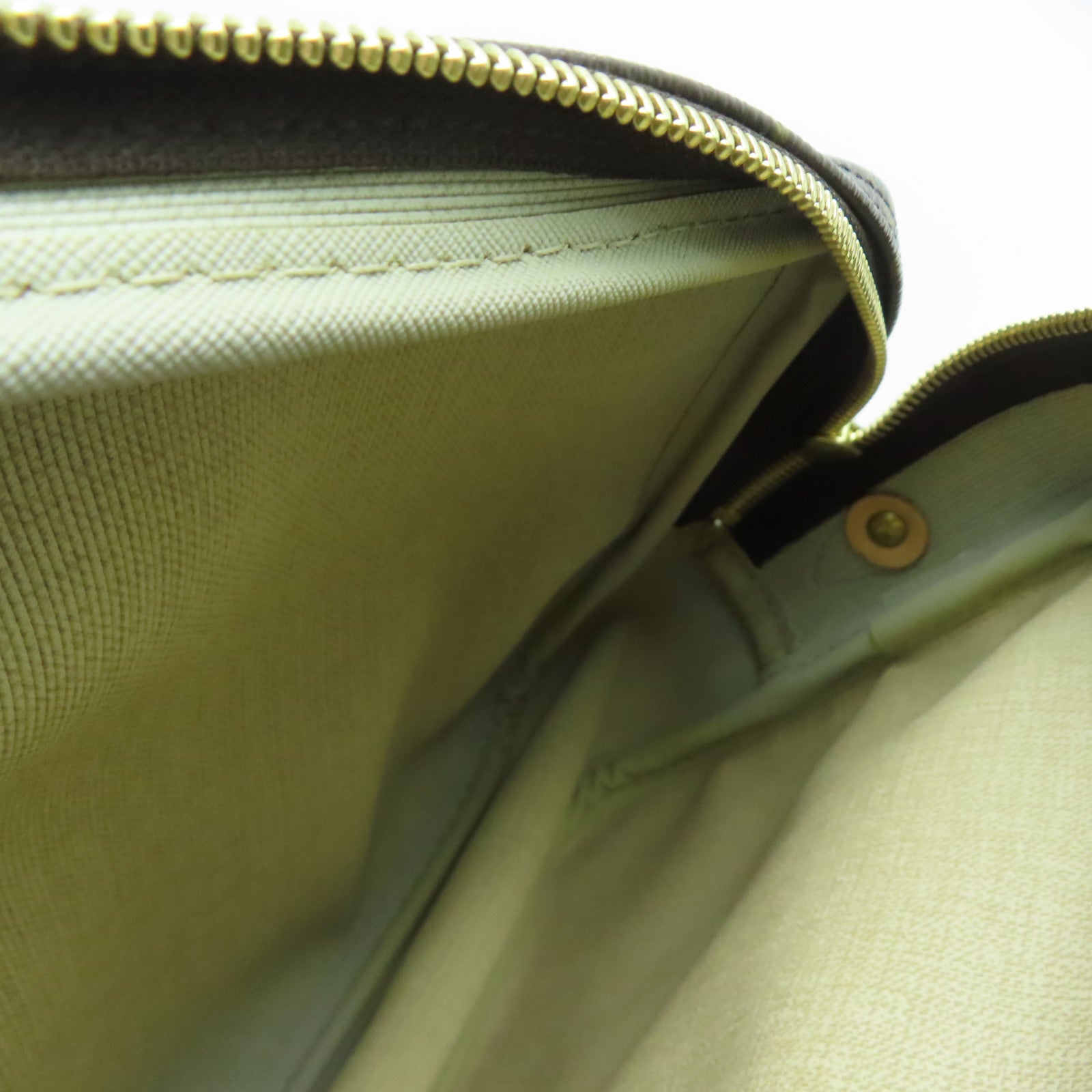 LOUIS VUITTON Monogram Reporter PM金扣肩背袋啡色