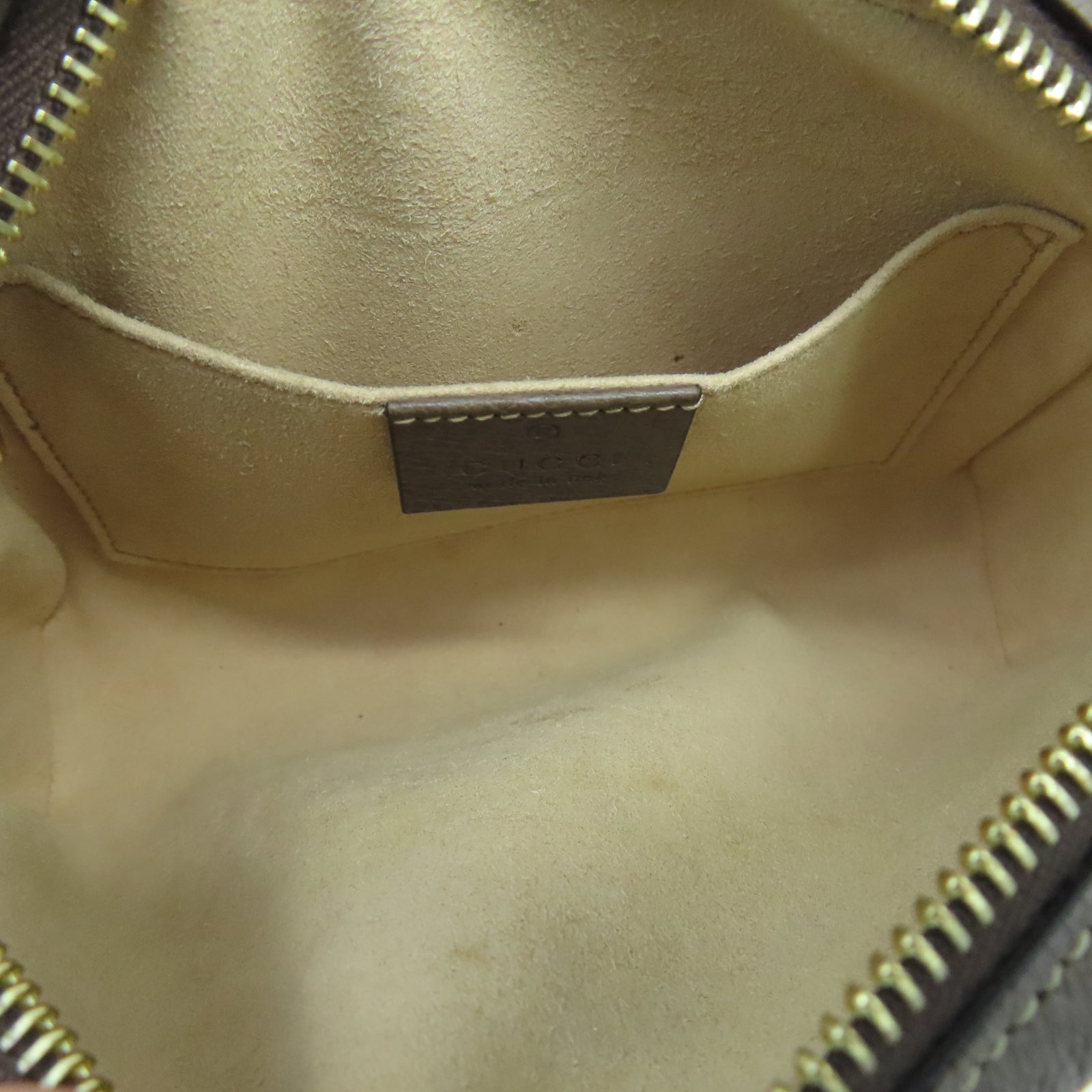 GUCCI 塗層帆布Ophidia GG Supreme金扣肩背袋棕色