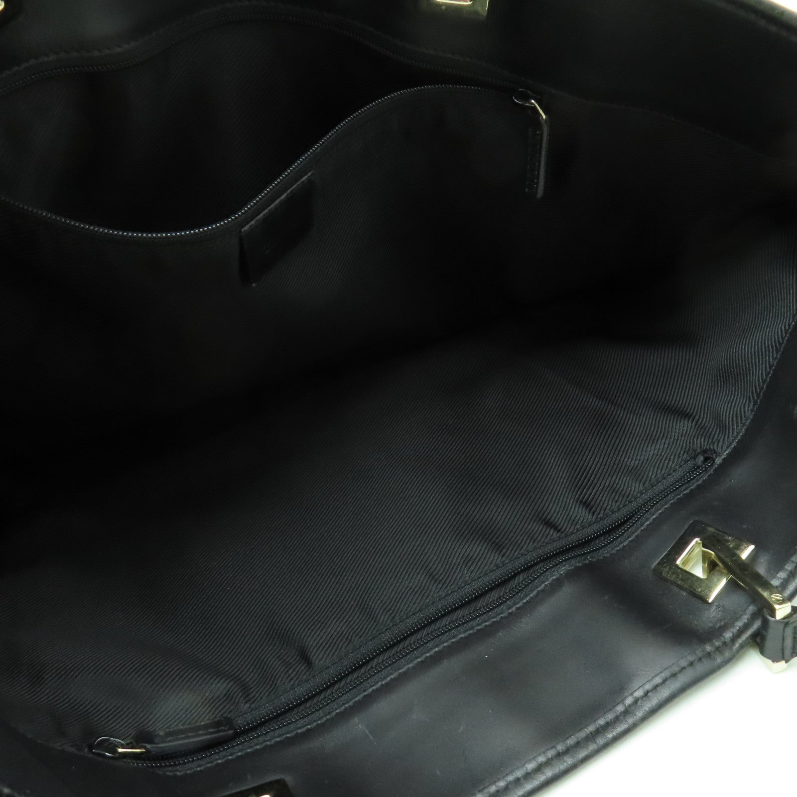 GUCCI 帆布Tote Bag銀扣手挽袋深藍色