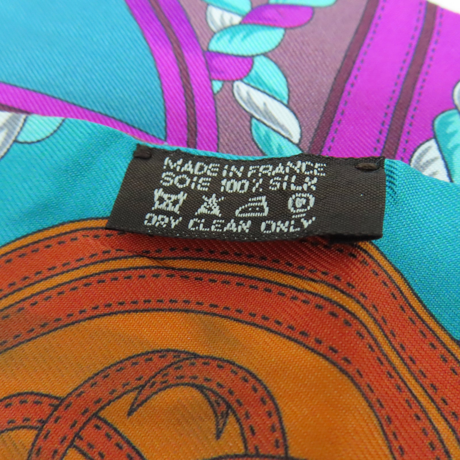 HERMES Silk Twilly Scarf Multicolor