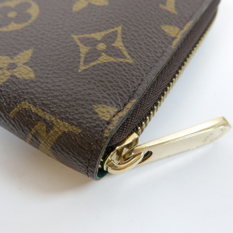 LOUIS VUITTON Monogram V Line Zippy Long Wallet金扣長錢包啡色/藍色