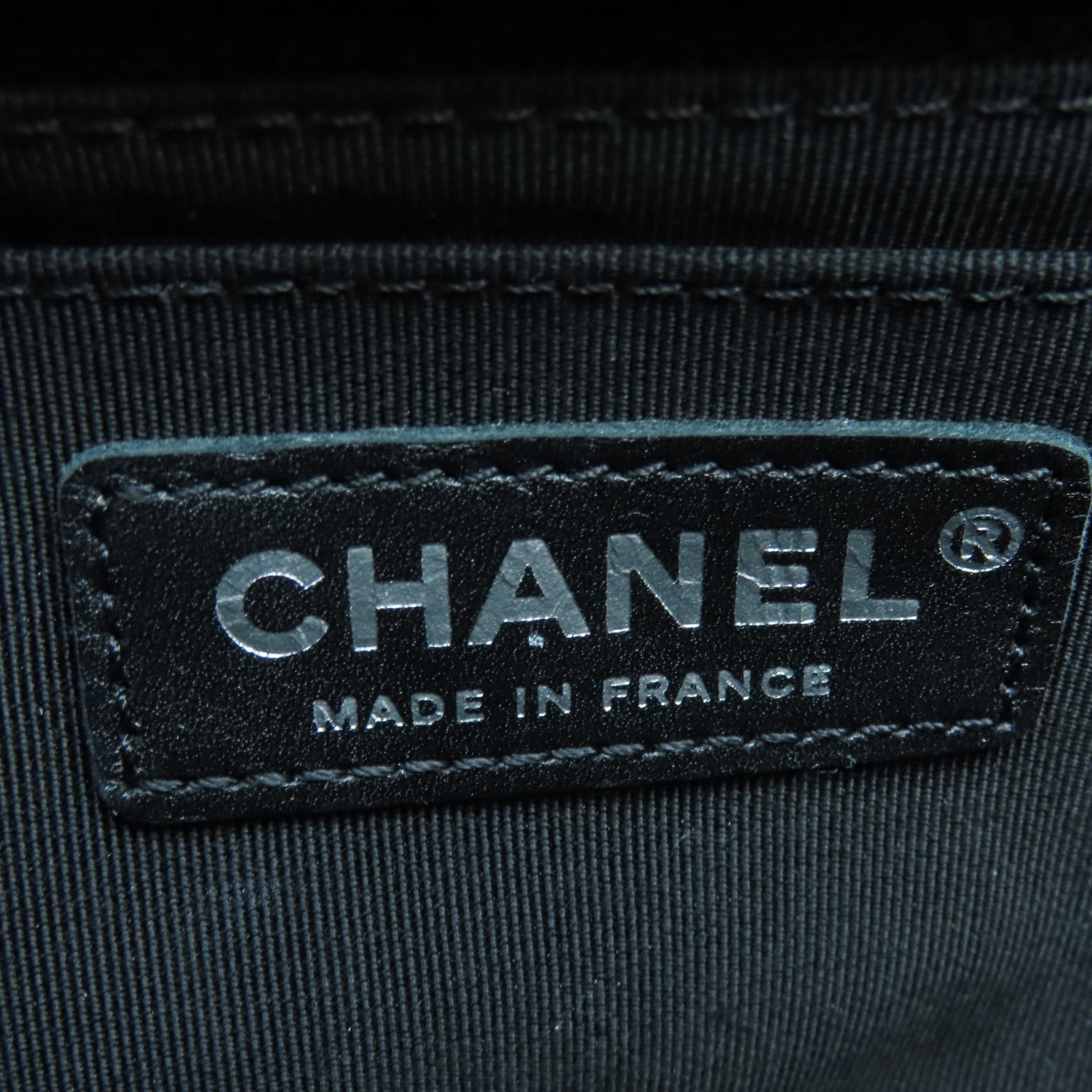 CHANEL Cowhide Leather Chain Shoulder Bag Silver Buckle Chain Belt Shoulder Bag Black