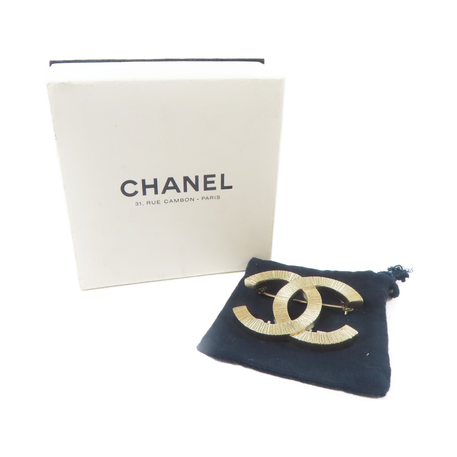 CHANEL 金屬Brooch胸針金色