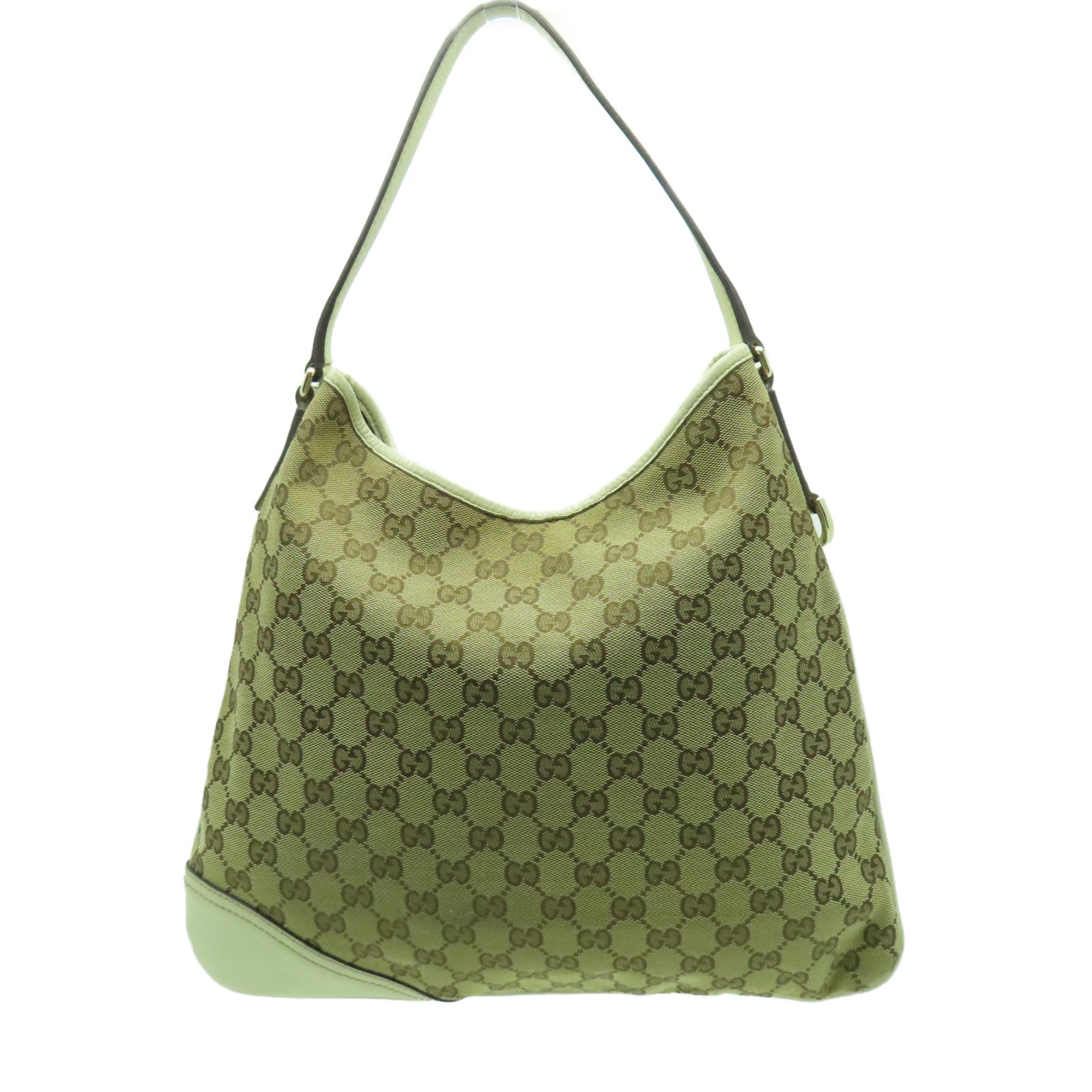 GUCCI 帆布Shoulder Bag金扣肩背袋白色