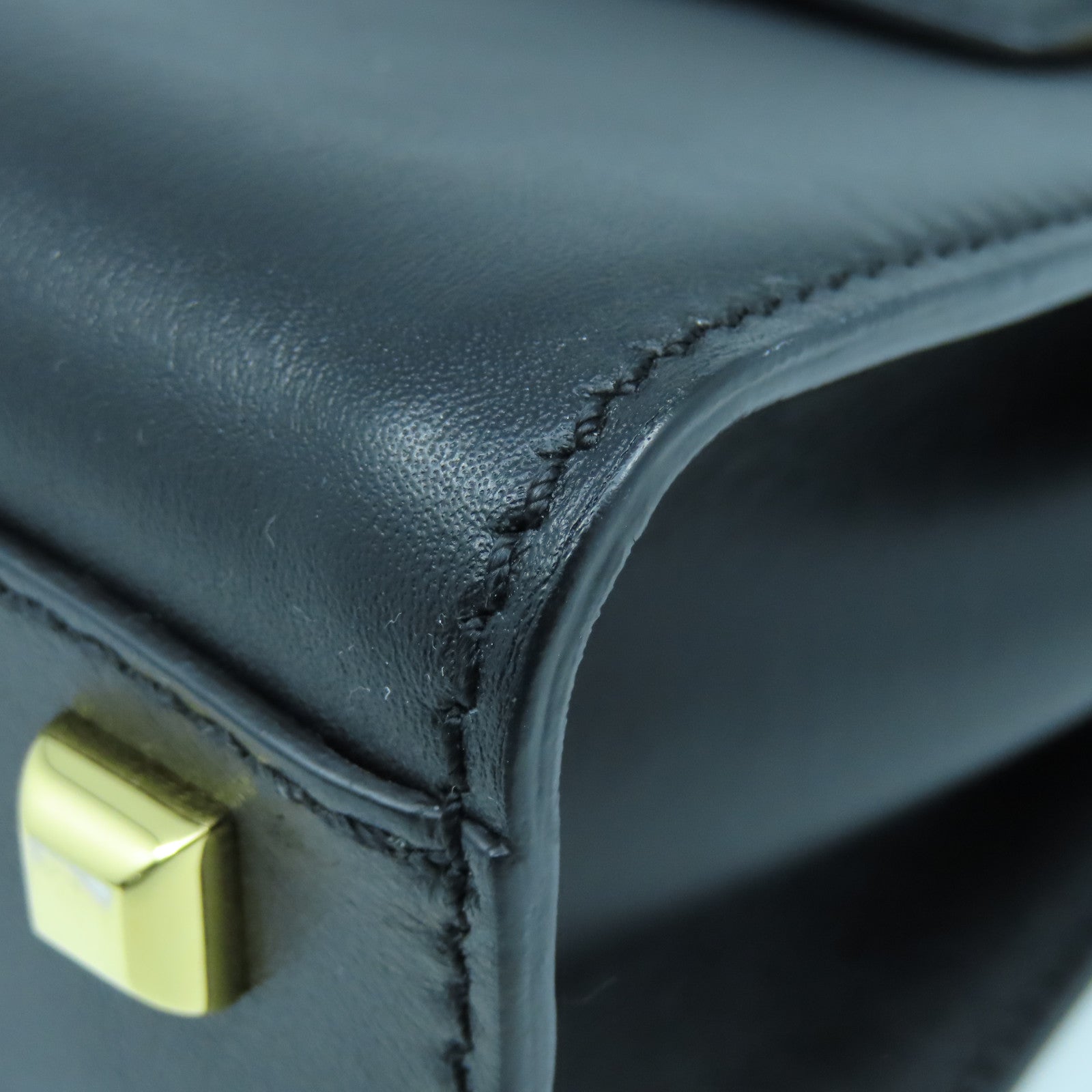 Valentino 【激減優惠】牛皮皮革2way Shoulder Bag金扣手挽肩背兩用袋黑色