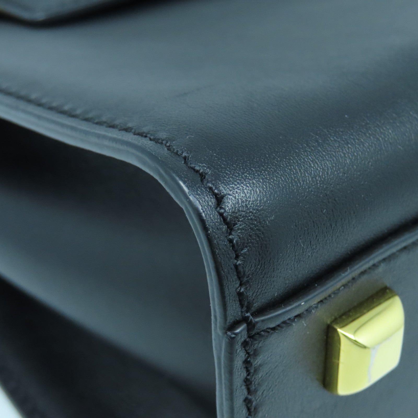 Valentino 【激減優惠】牛皮皮革2way Shoulder Bag金扣手挽肩背兩用袋黑色