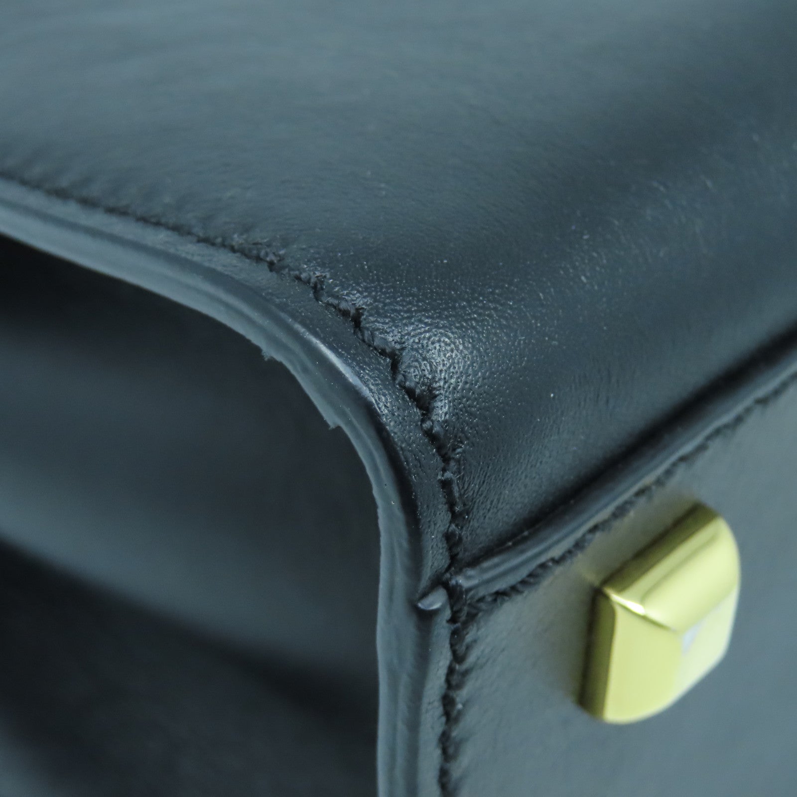 Valentino 【激減優惠】牛皮皮革2way Shoulder Bag金扣手挽肩背兩用袋黑色