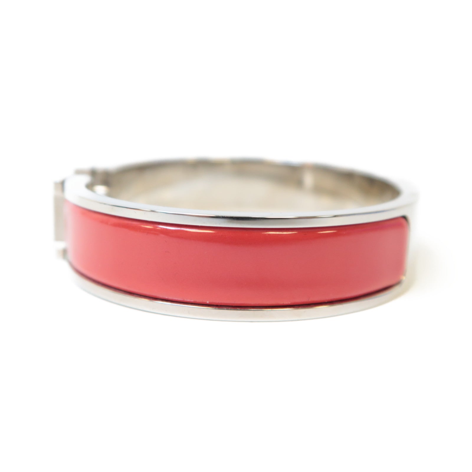 HERMES 金屬Clic H Bracelet手鐲紅色