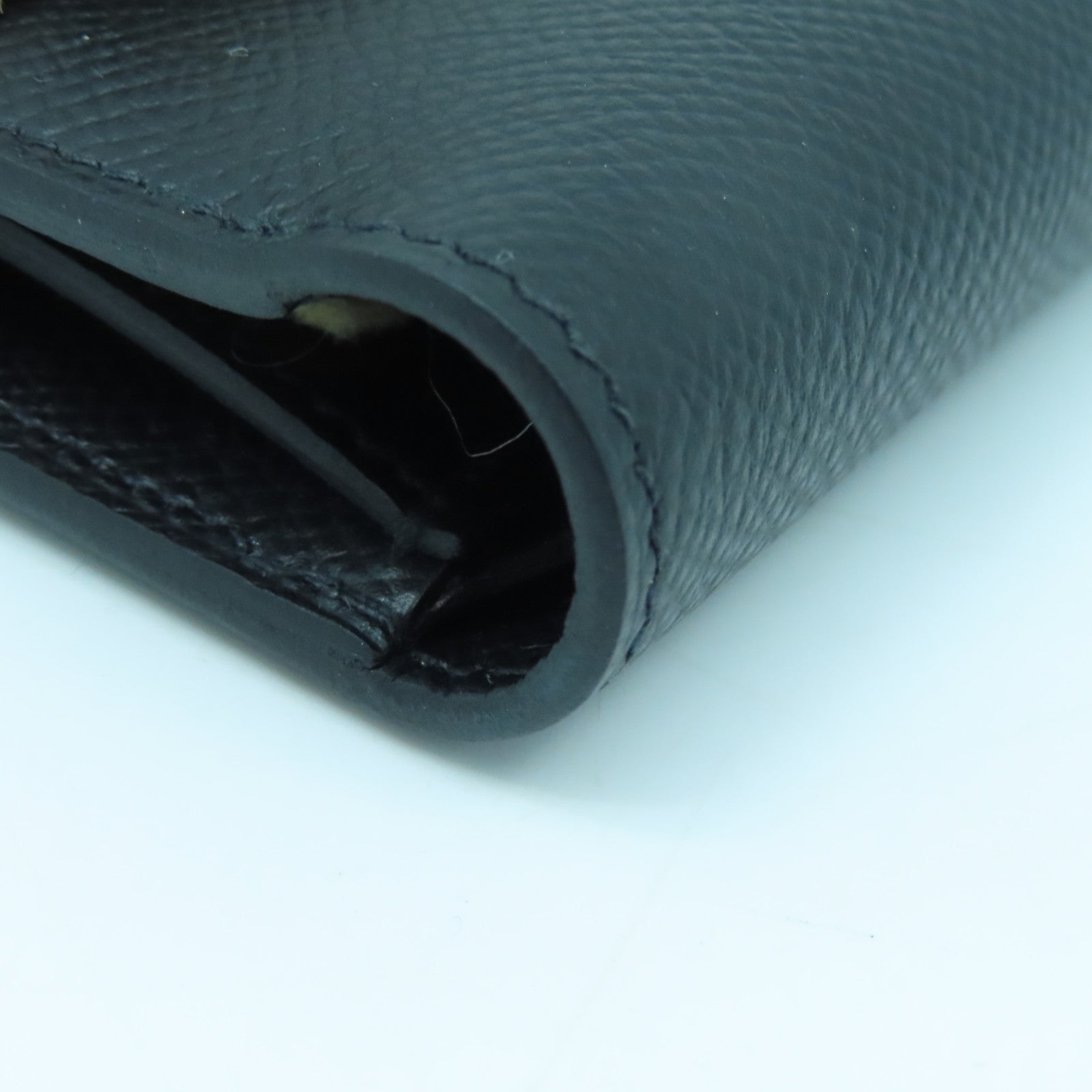 HERMES Veau Epsom皮革Kelly Depliant Wallet銀扣錢包經典黑