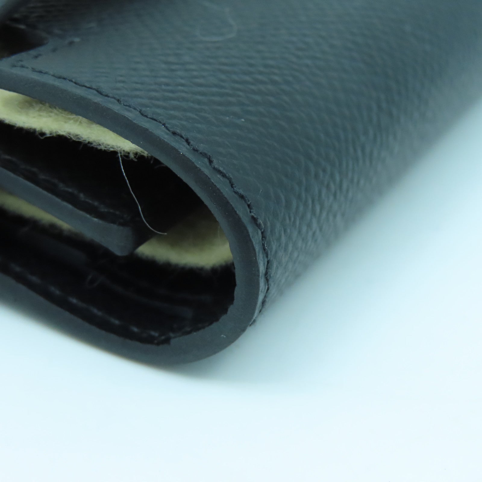 HERMES Veau Epsom皮革Kelly Depliant Wallet銀扣錢包經典黑