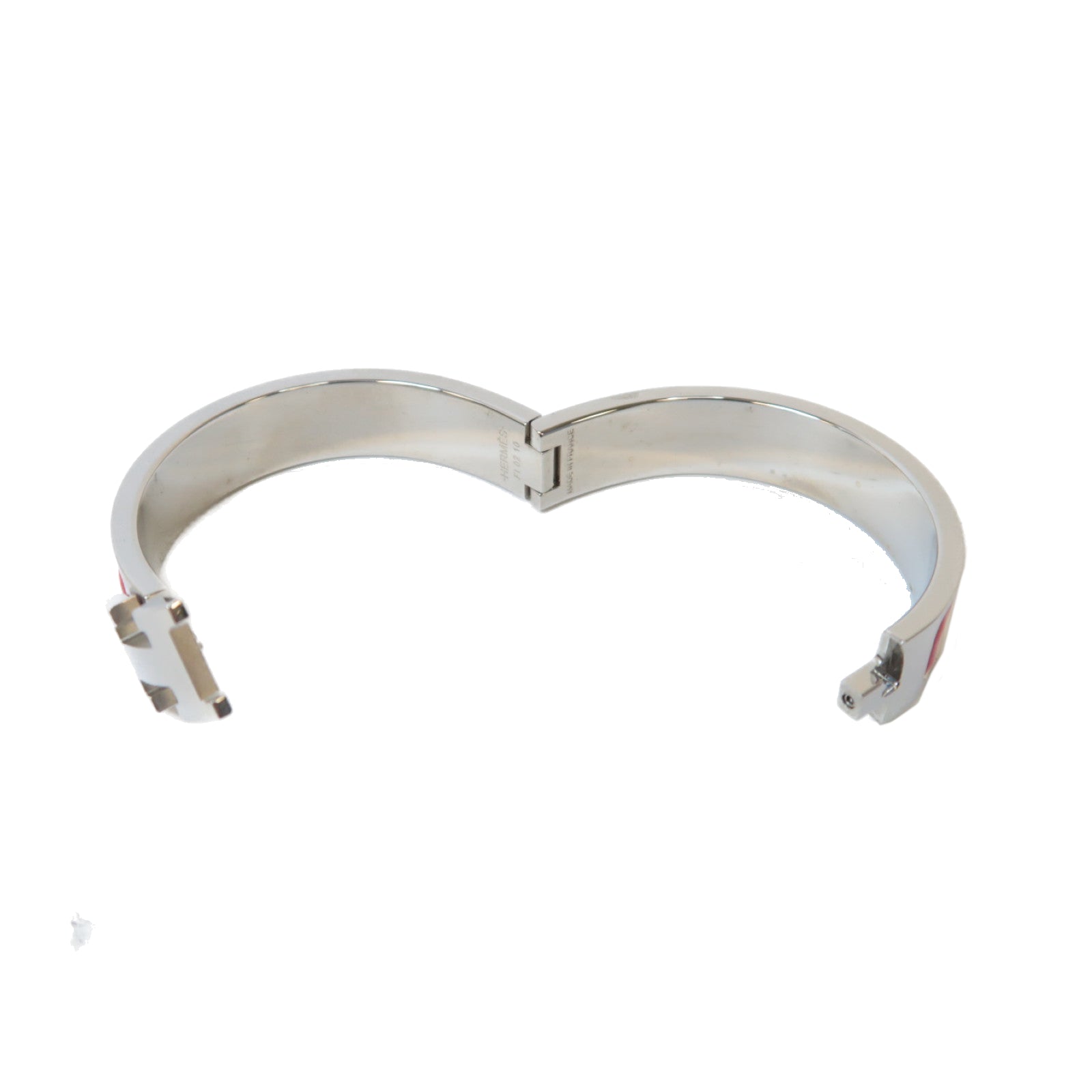 HERMES 金屬Clic H Bracelet手鐲紅色