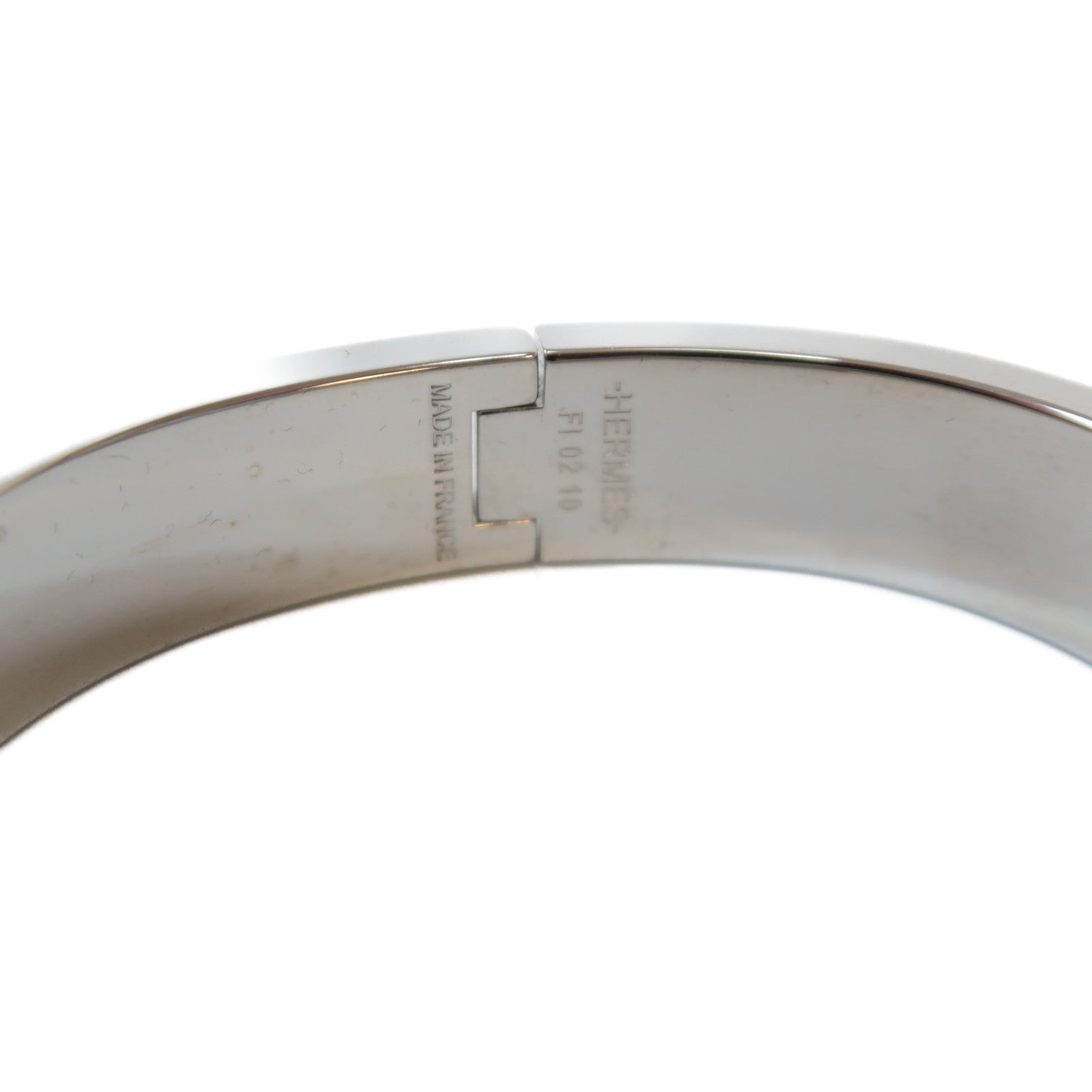 HERMES 金屬Clic H Bracelet手鐲紅色