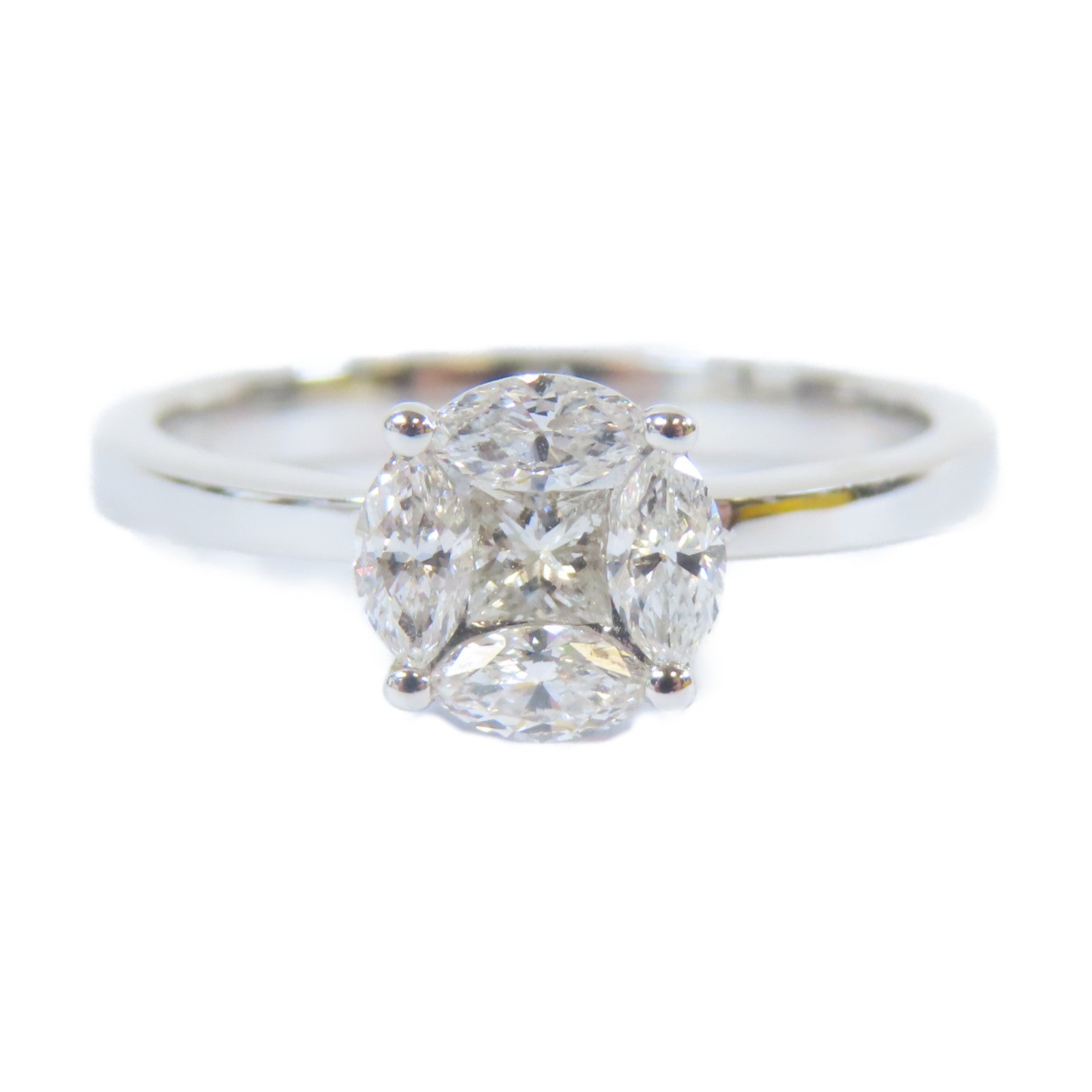 JEWELRY 18K白金Diamond Ring0.11ct/0.33ct鑽石戒指US#6