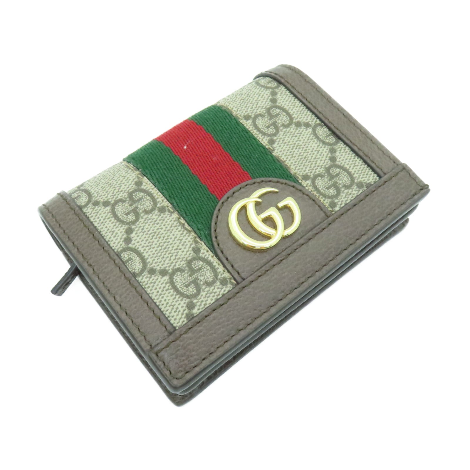 GUCCI 塗層帆布Ophidia Wallet金扣錢包