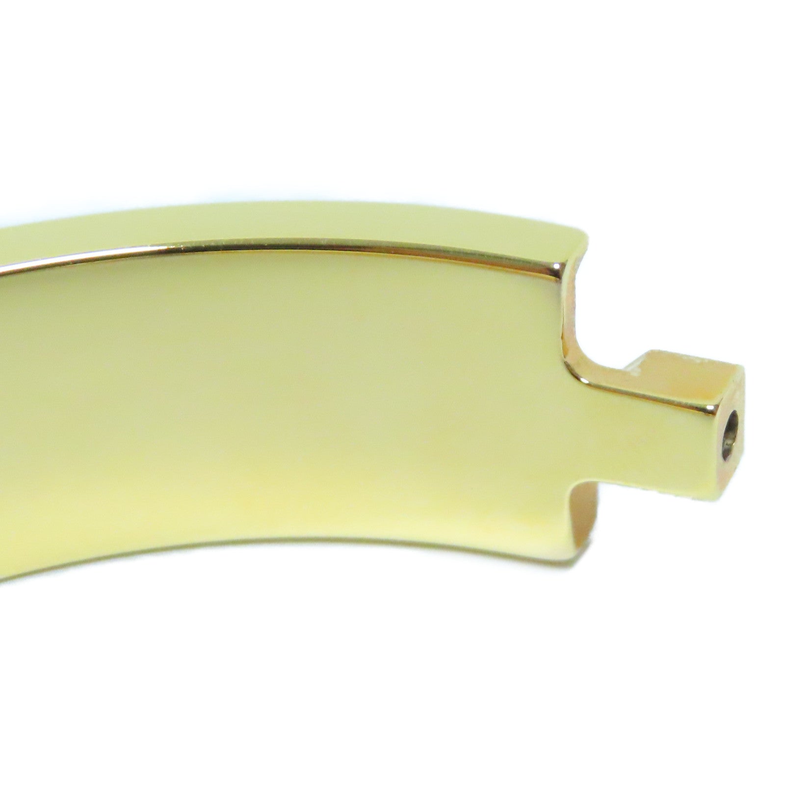 HERMES 金屬Clic H Bracelet金扣手鐲淺啡色