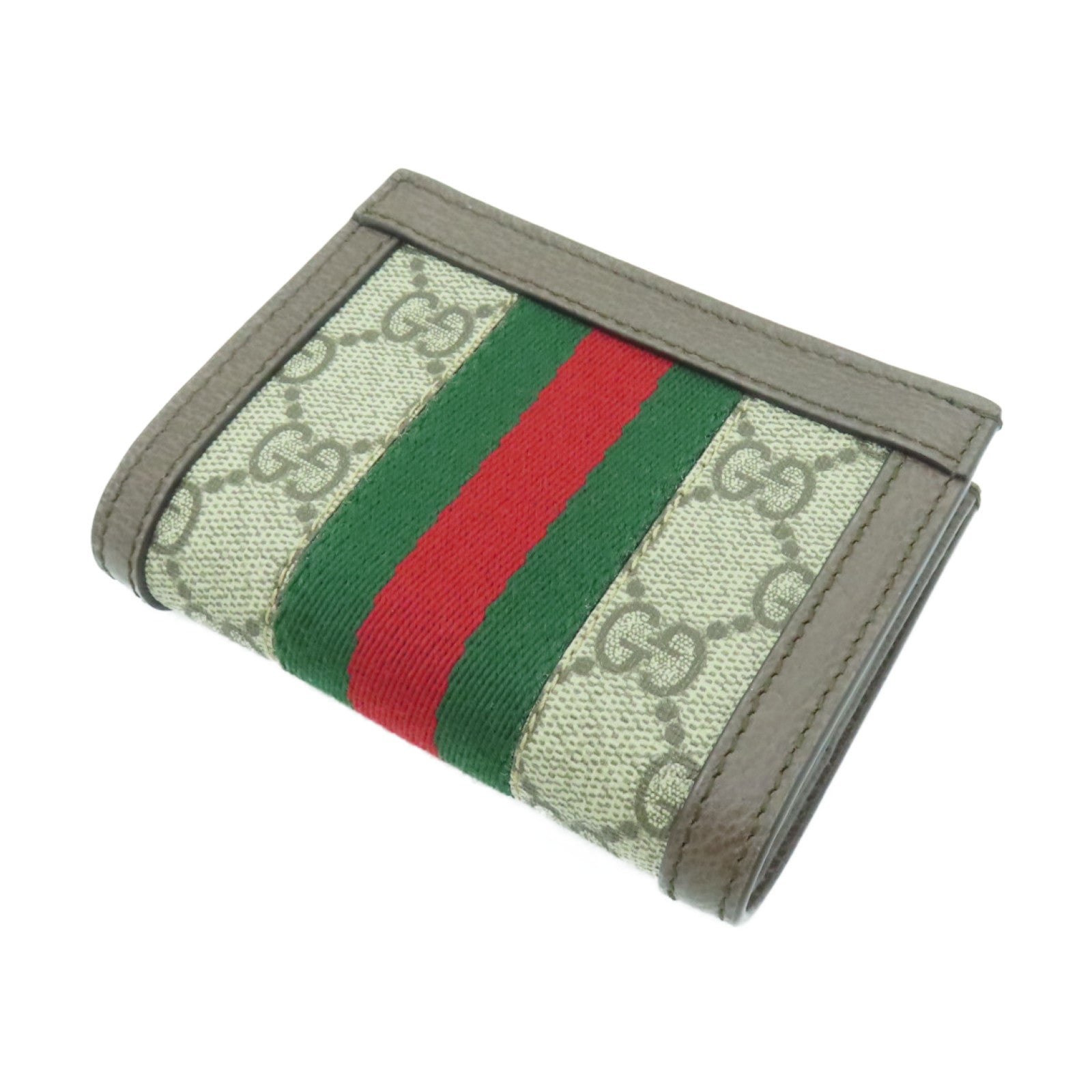 GUCCI 塗層帆布Ophidia Wallet金扣錢包