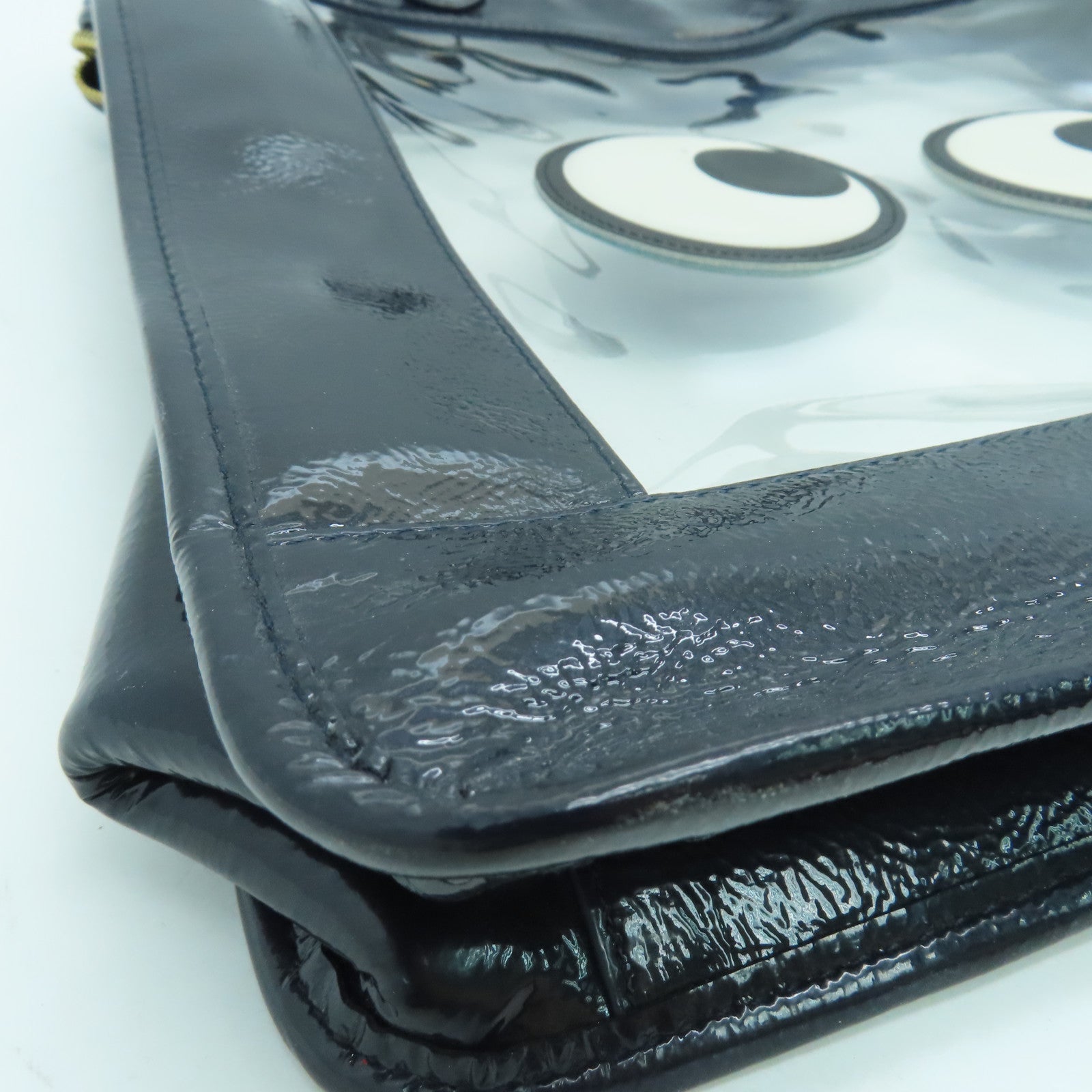 Anya Hindmarch PVC Eyes Rainy Day Tote Bag金扣手挽袋藍色