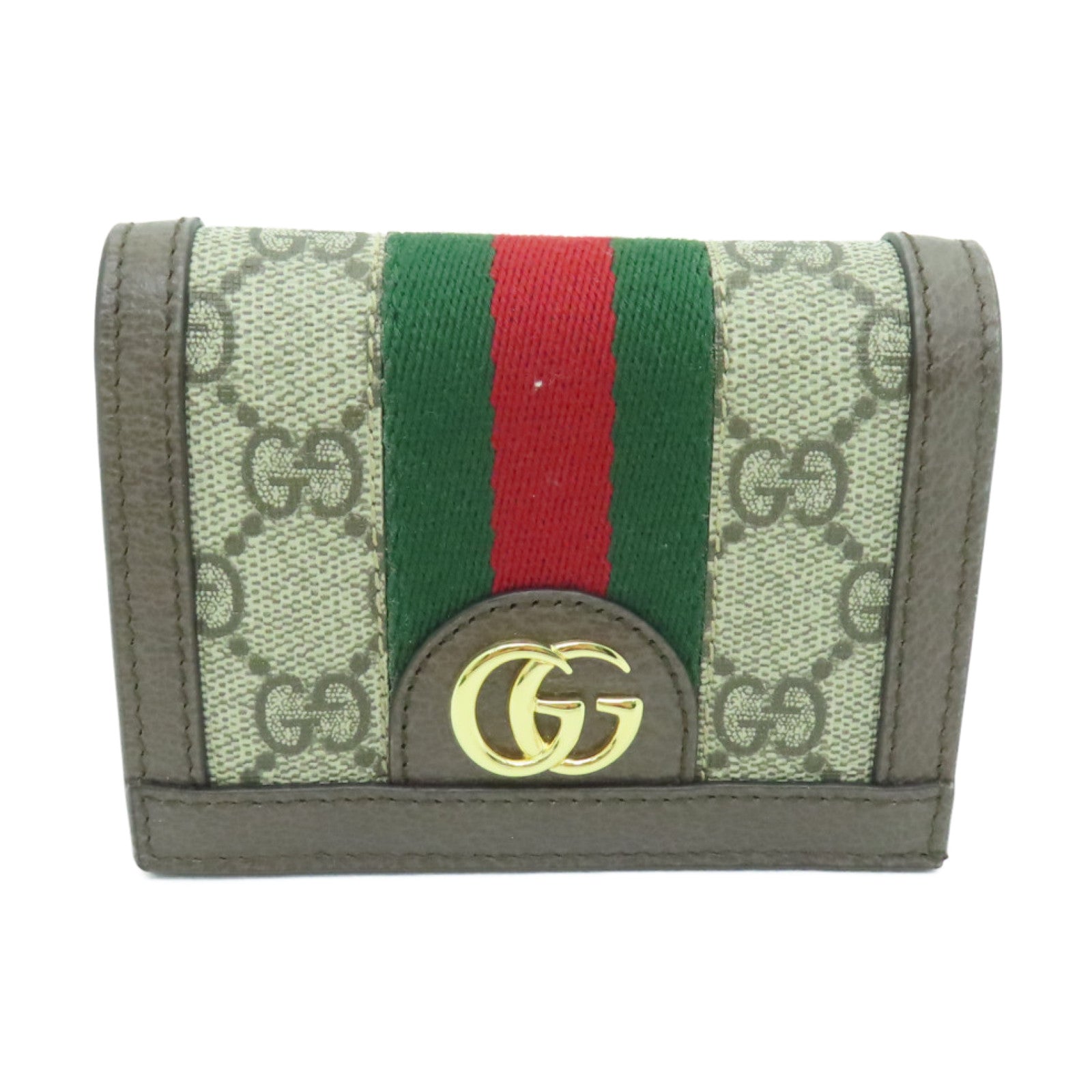 GUCCI 塗層帆布Ophidia Wallet金扣錢包
