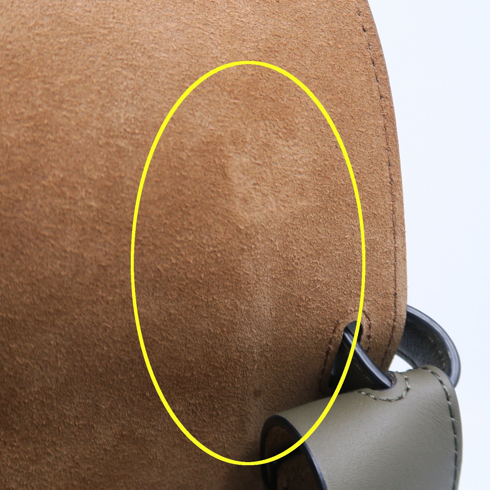 LOEWE 牛皮皮革Small Gate Bag金扣肩背袋綠色