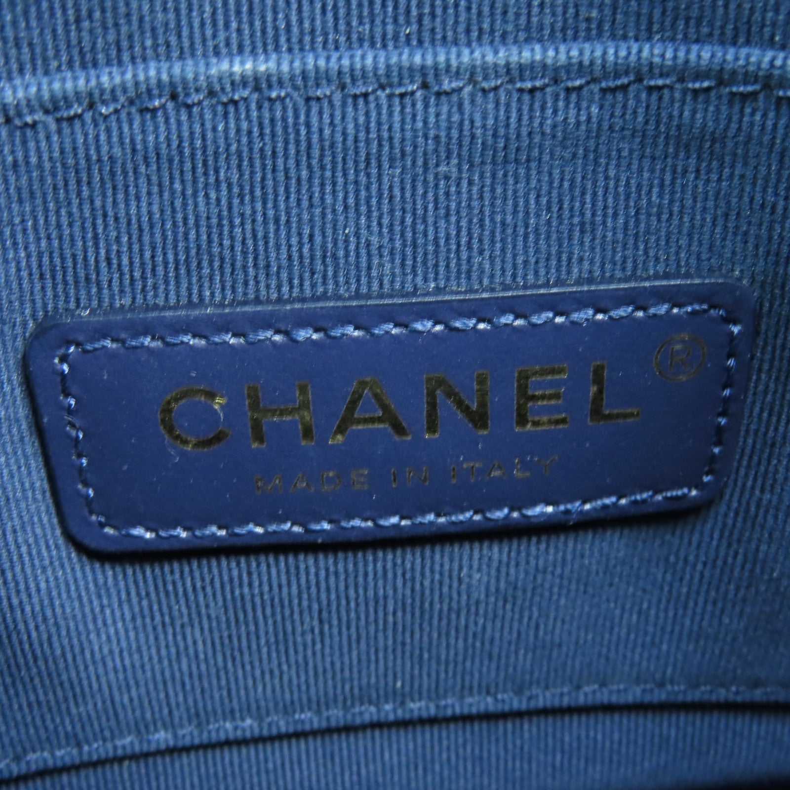 CHANEL rhombic cowhide leather Chain Shoulder Bag gold buckle chain shoulder bag blue