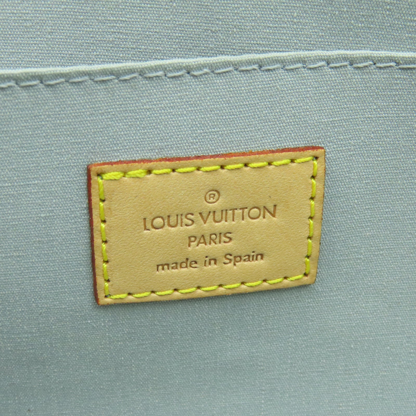 LOUIS VUITTON Monogram Vernis Roxbury Drive Handbag金扣手挽肩背兩用袋黃色