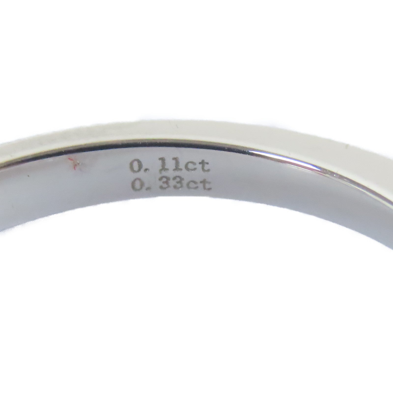 JEWELRY 18K白金Diamond Ring0.11ct/0.33ct鑽石戒指US#6