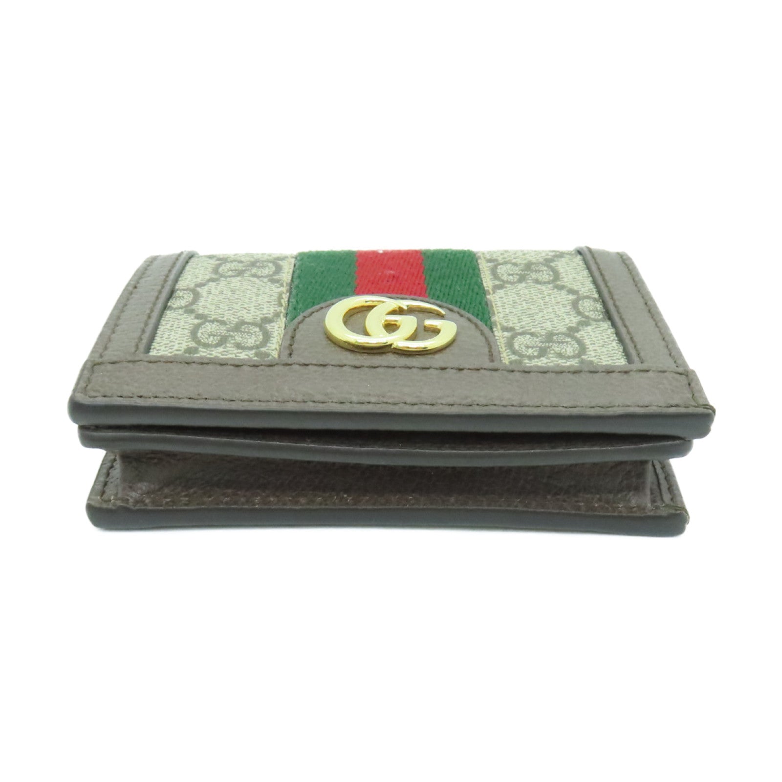 GUCCI 塗層帆布Ophidia Wallet金扣錢包