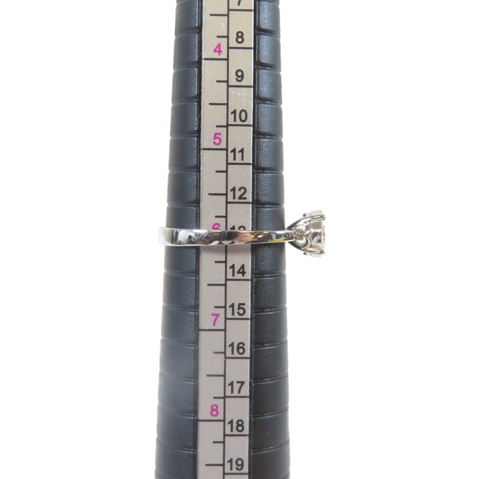 JEWELRY 18K白金Diamond Ring0.11ct/0.33ct鑽石戒指US#6
