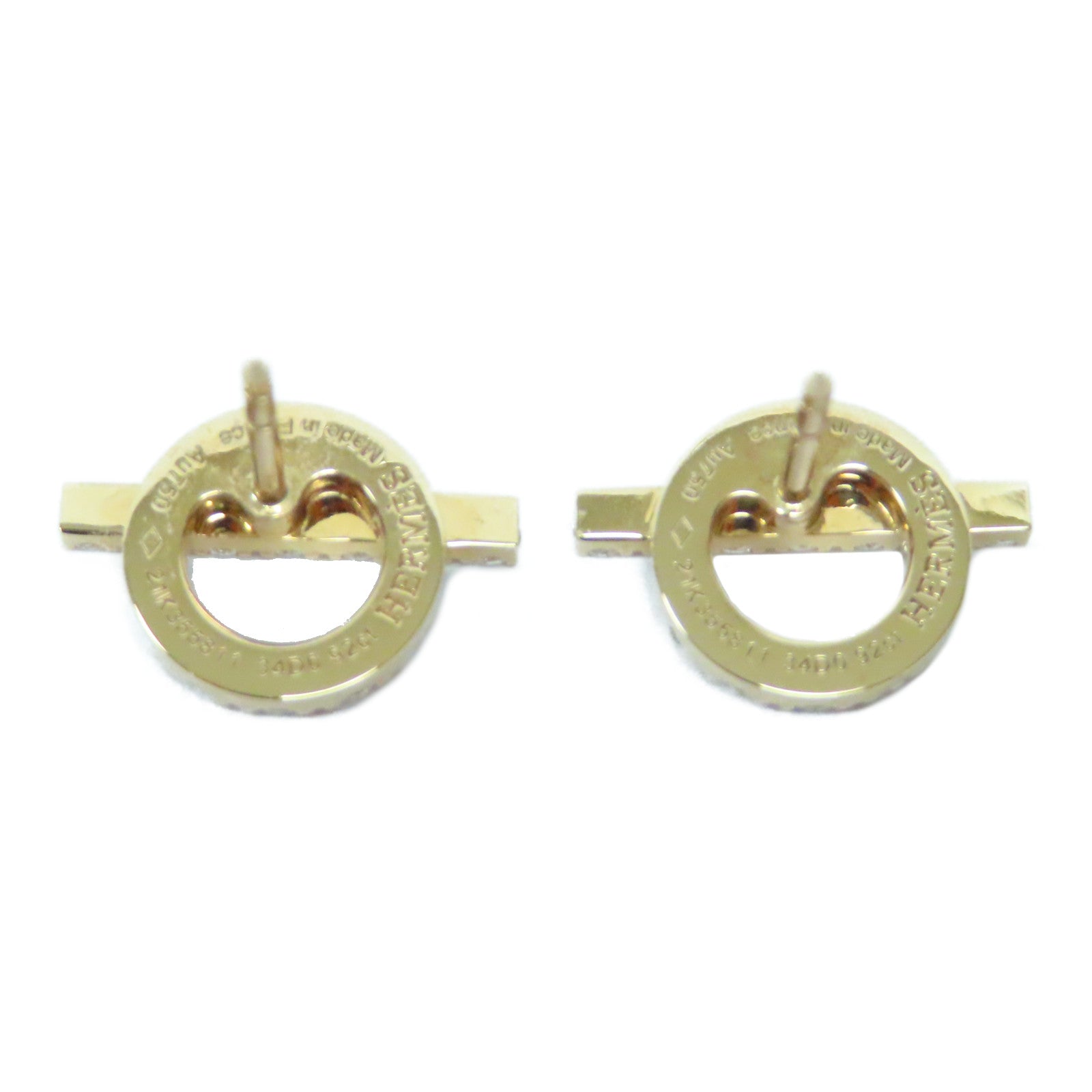 HERMES 18K玫瑰金Finesse Earrings 0.92ct/0.92ct鑽石耳環
