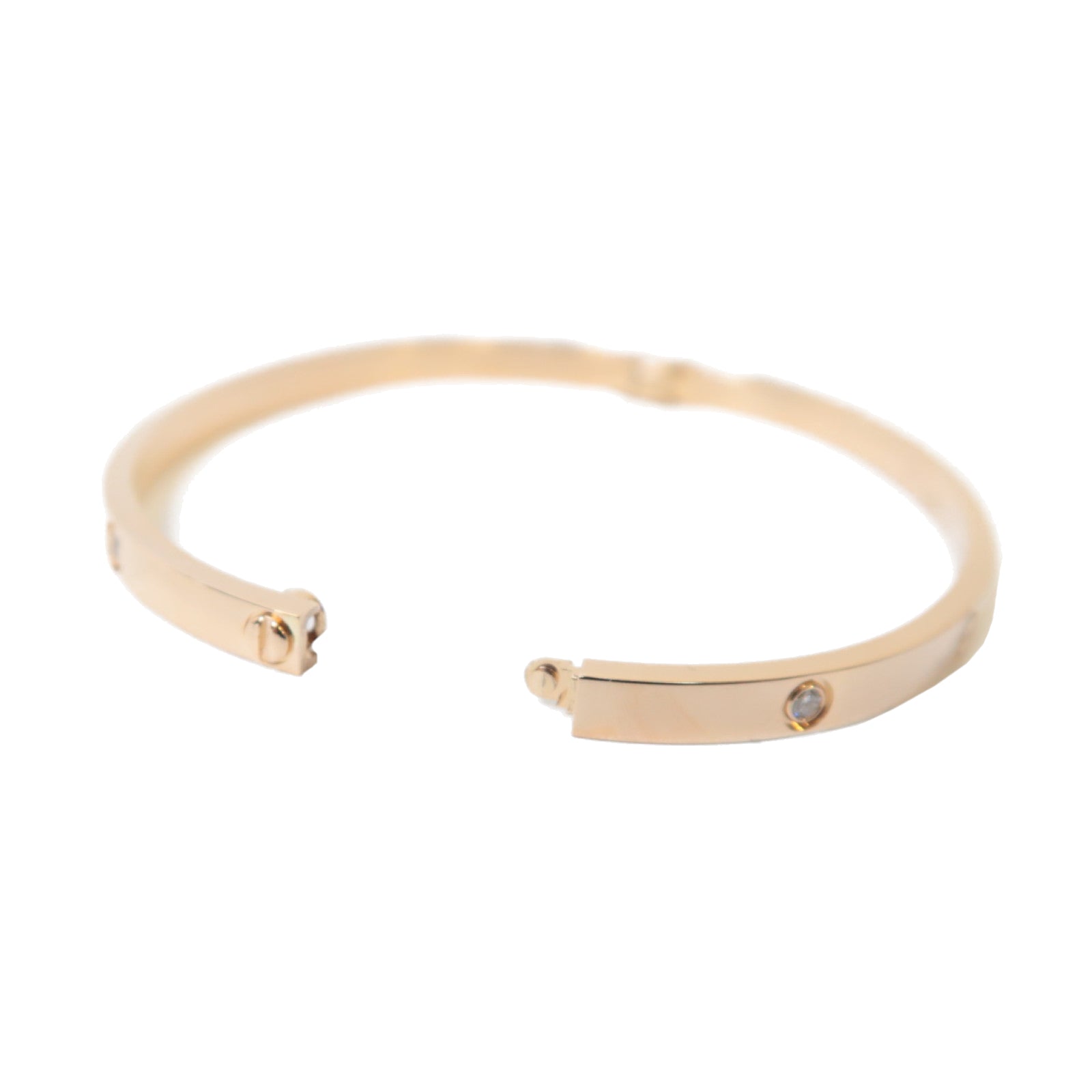 CARTIER 18K玫瑰金Love Bracelet 6 Diamand Small Model手鐲玫瑰金色