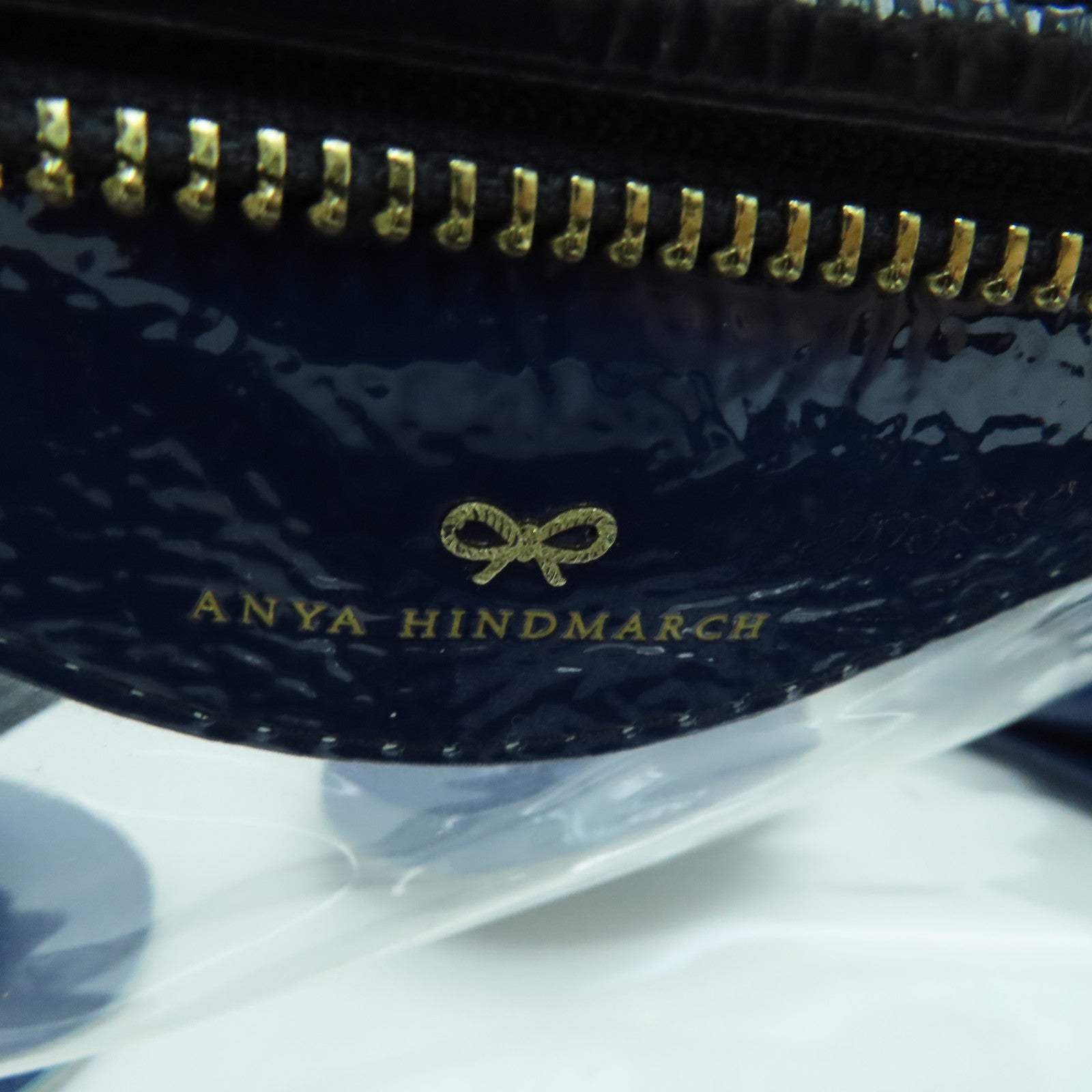Anya Hindmarch PVC Eyes Rainy Day Tote Bag金扣手挽袋藍色