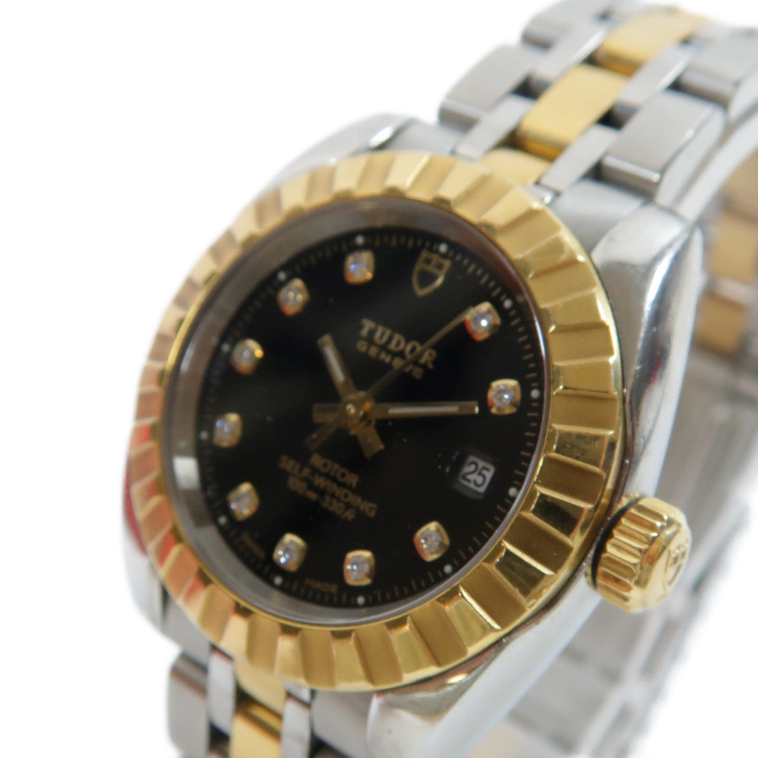 TUDOR 18K黃金Classic Watch不鏽鋼手錶自動機芯黑色