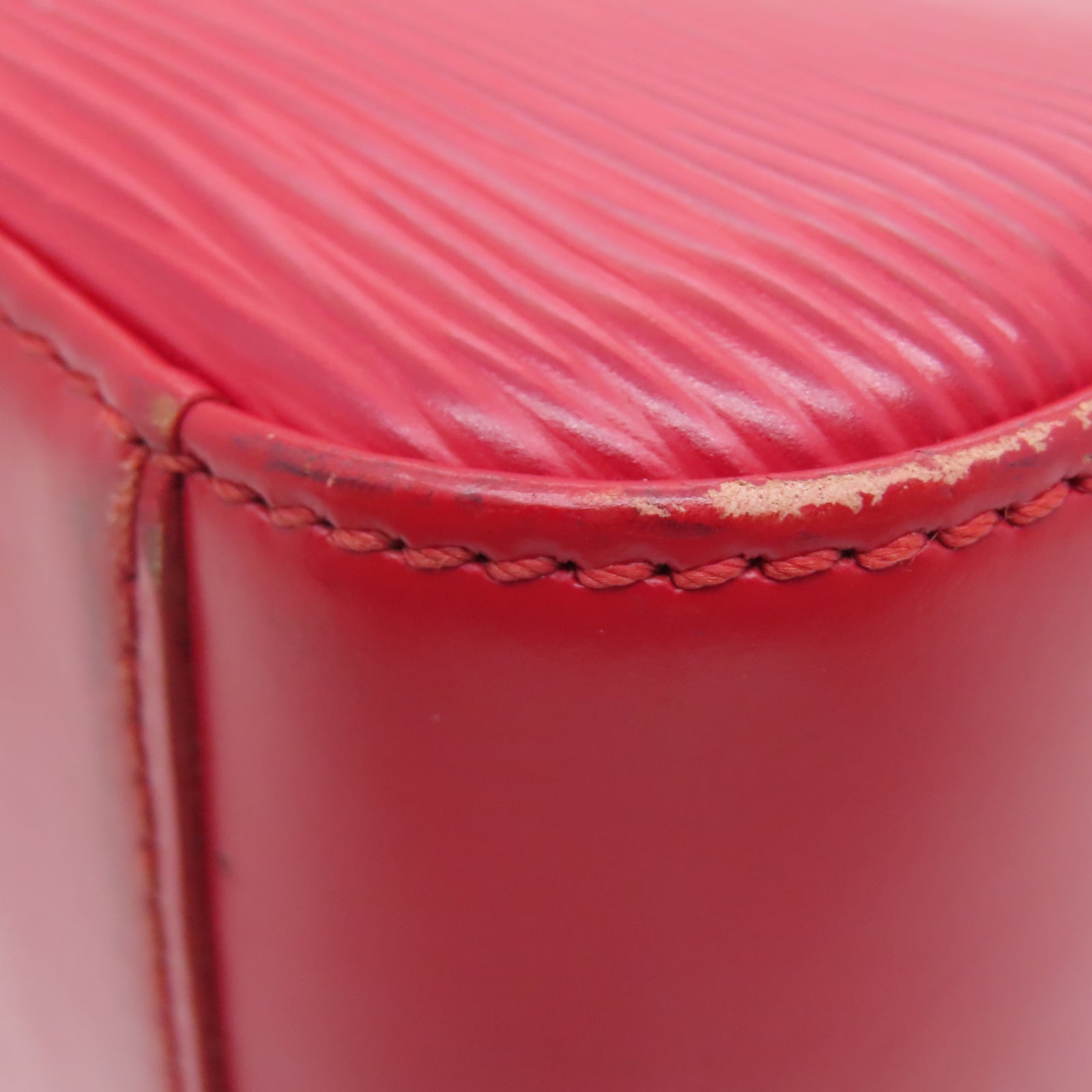 LOUIS VUITTON Epi皮革Jasmin金扣手挽袋红色