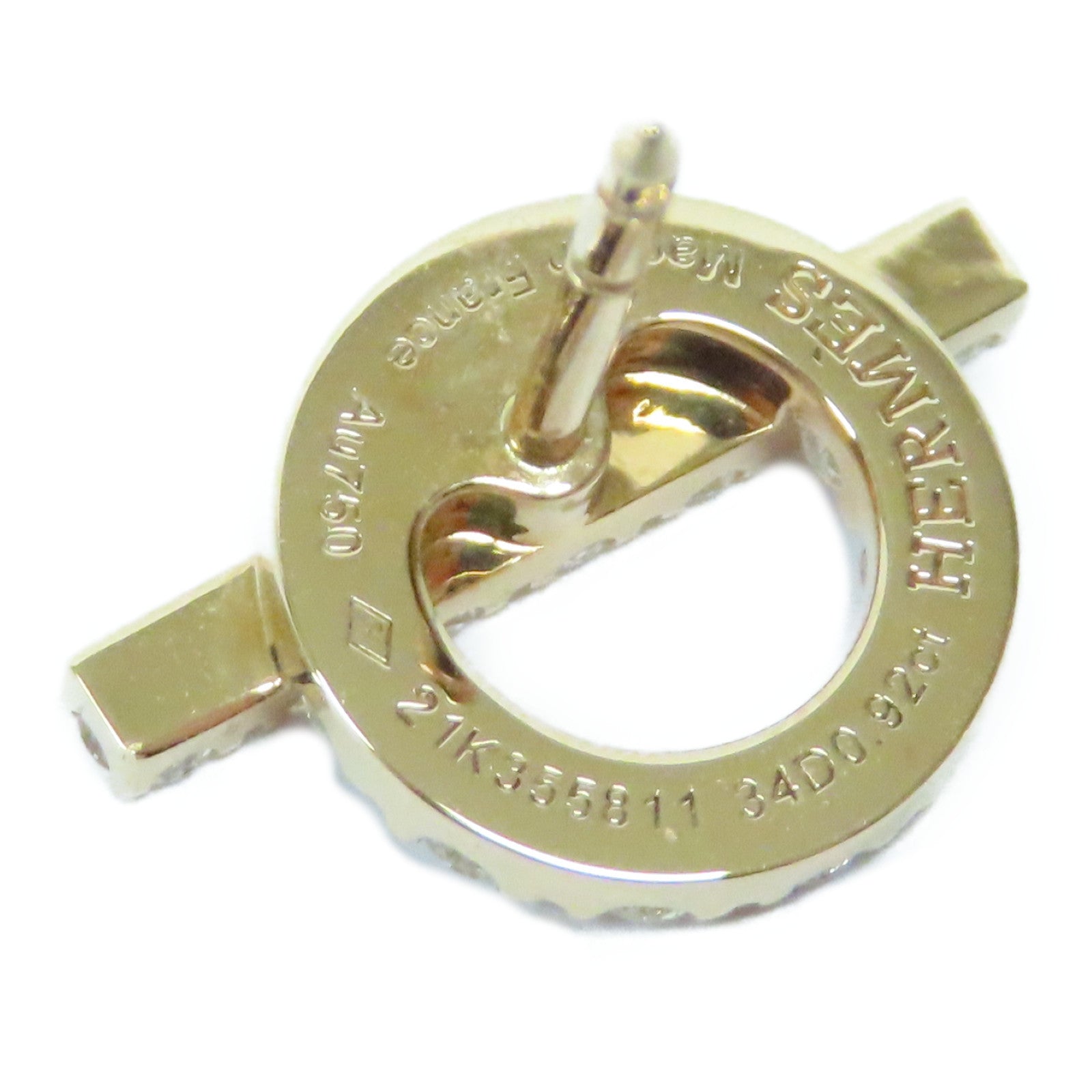 HERMES 18K玫瑰金Finesse Earrings 0.92ct/0.92ct鑽石耳環