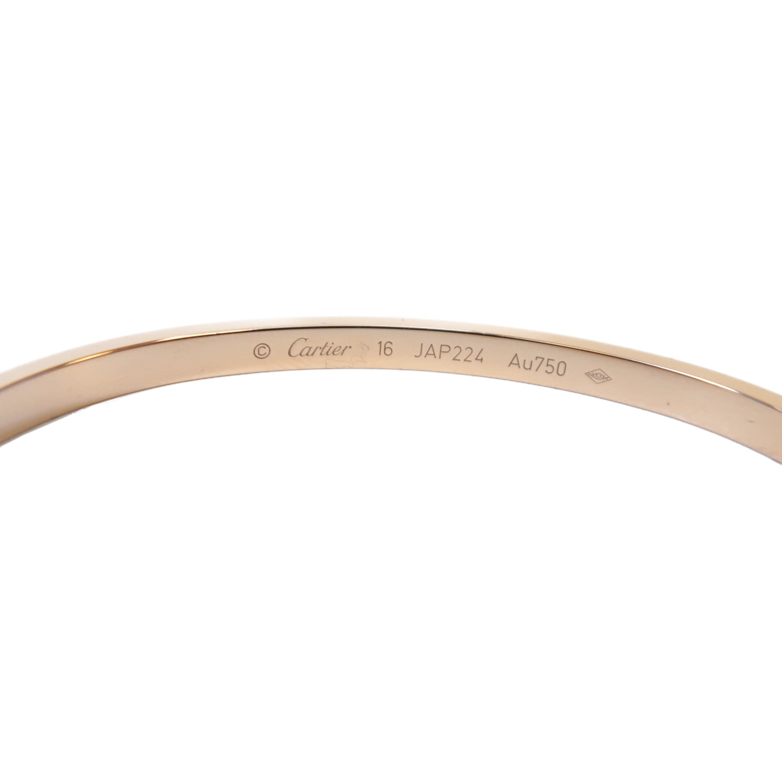 CARTIER 18K玫瑰金Love Bracelet 6 Diamand Small Model手鐲玫瑰金色