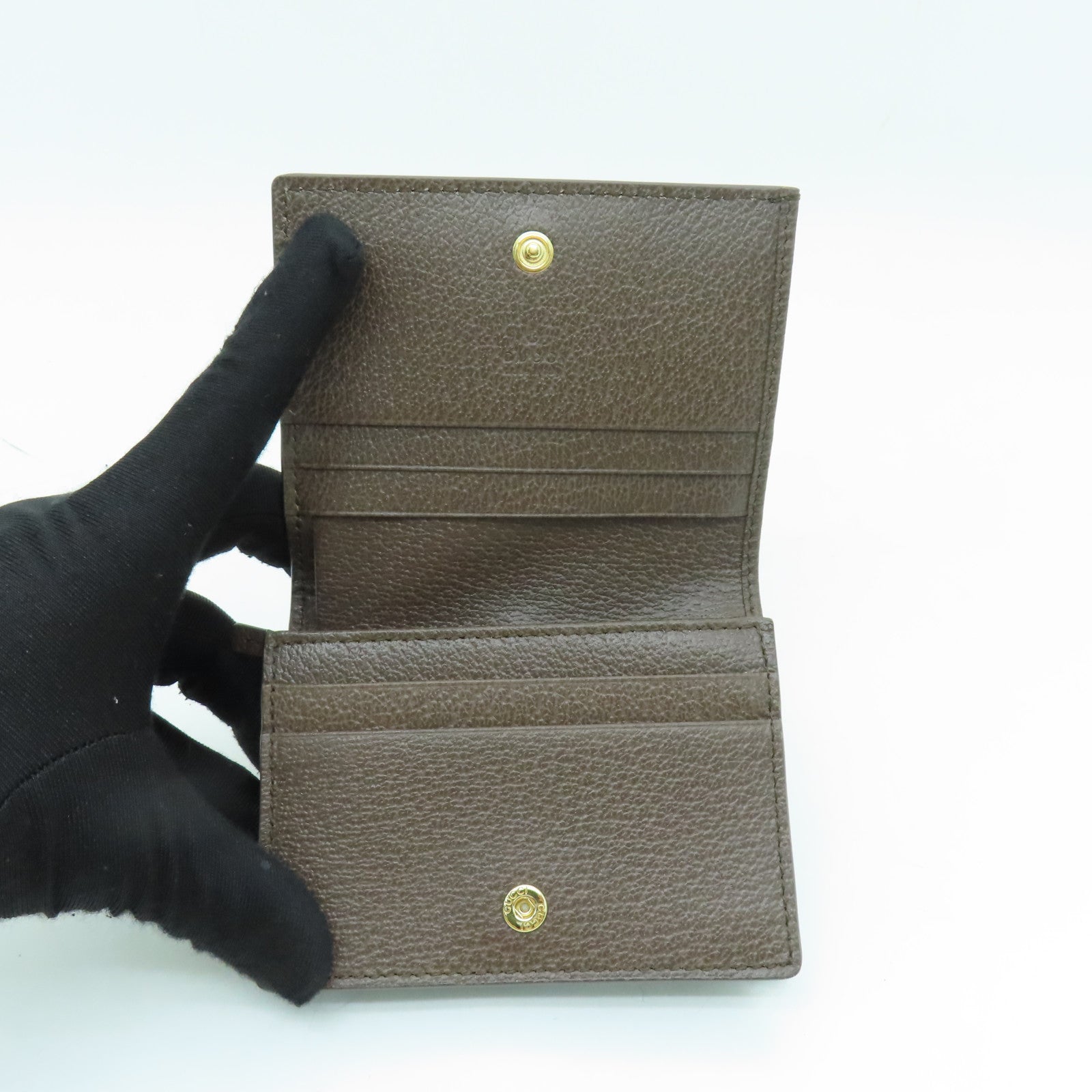 GUCCI 塗層帆布Ophidia Wallet金扣錢包