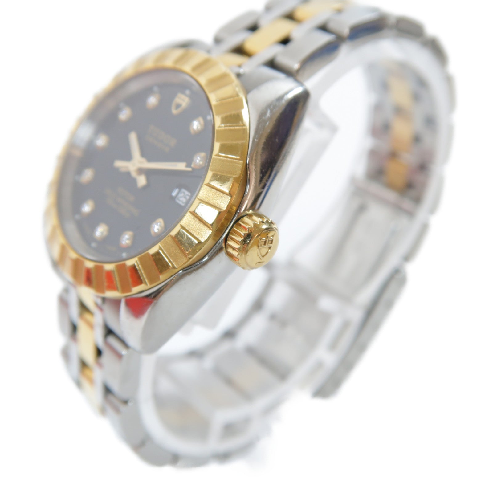 TUDOR 18K黃金Classic Watch不鏽鋼手錶自動機芯黑色