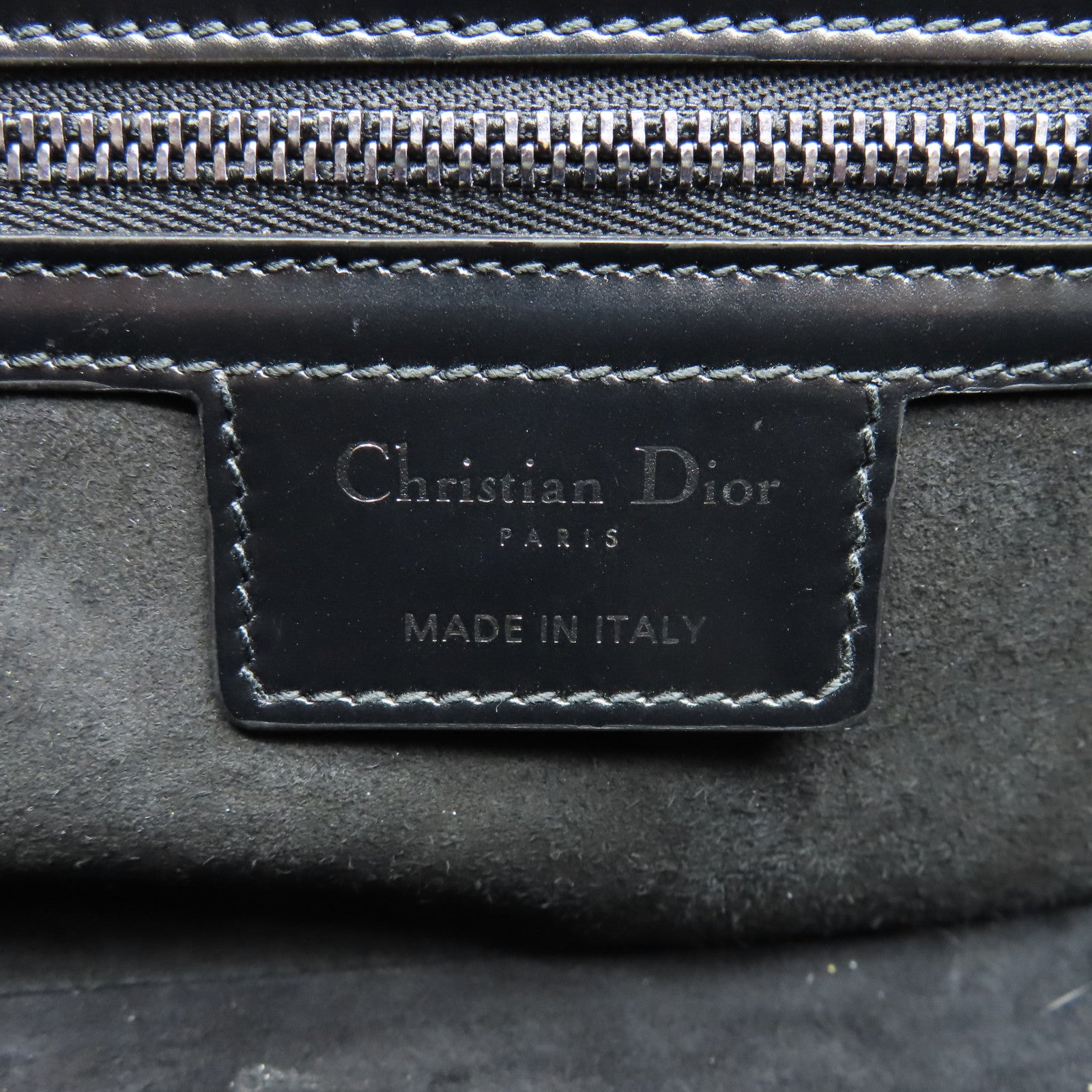 Dior 菱格牛皮皮革Dior Camp銀扣肩背袋