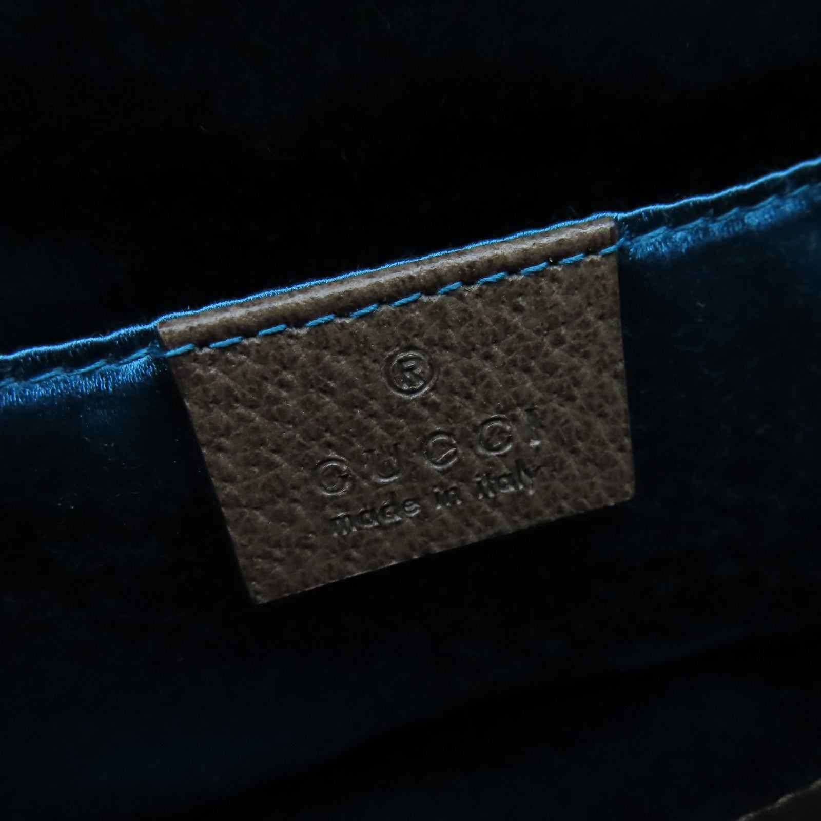 GUCCI 塗層帆布Ophidia GG鏈帶肩背袋啡色