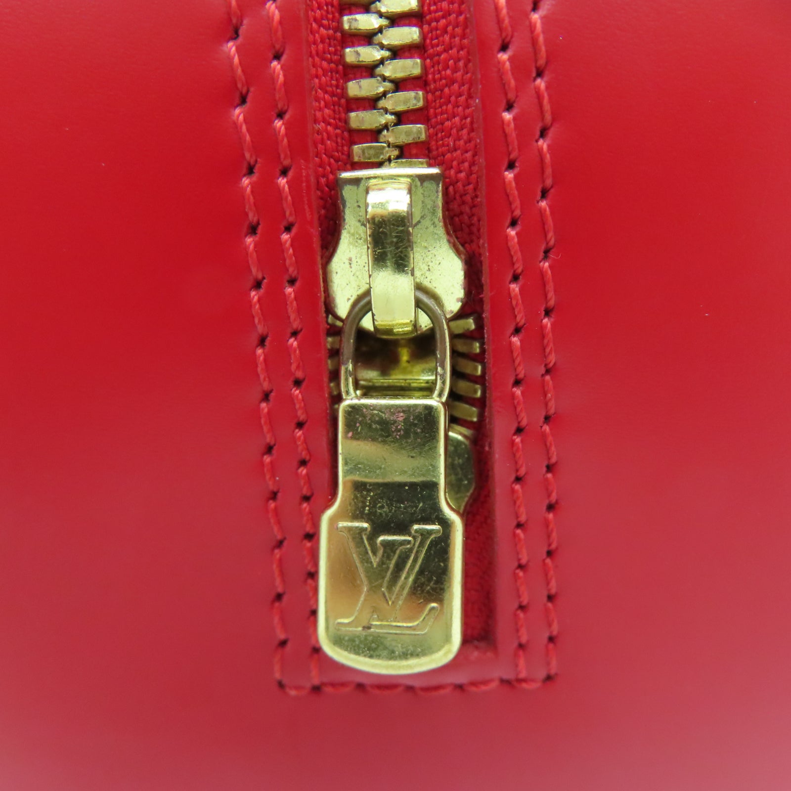 LOUIS VUITTON Epi皮革Jasmin金扣手挽袋红色