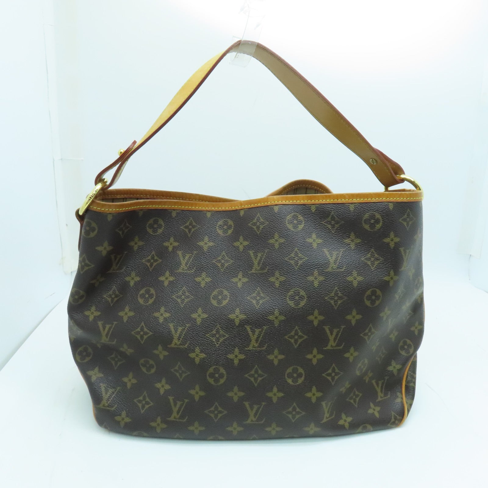 LOUIS VUITTON Monogram Delightful PM Shoulder金扣肩背袋啡色