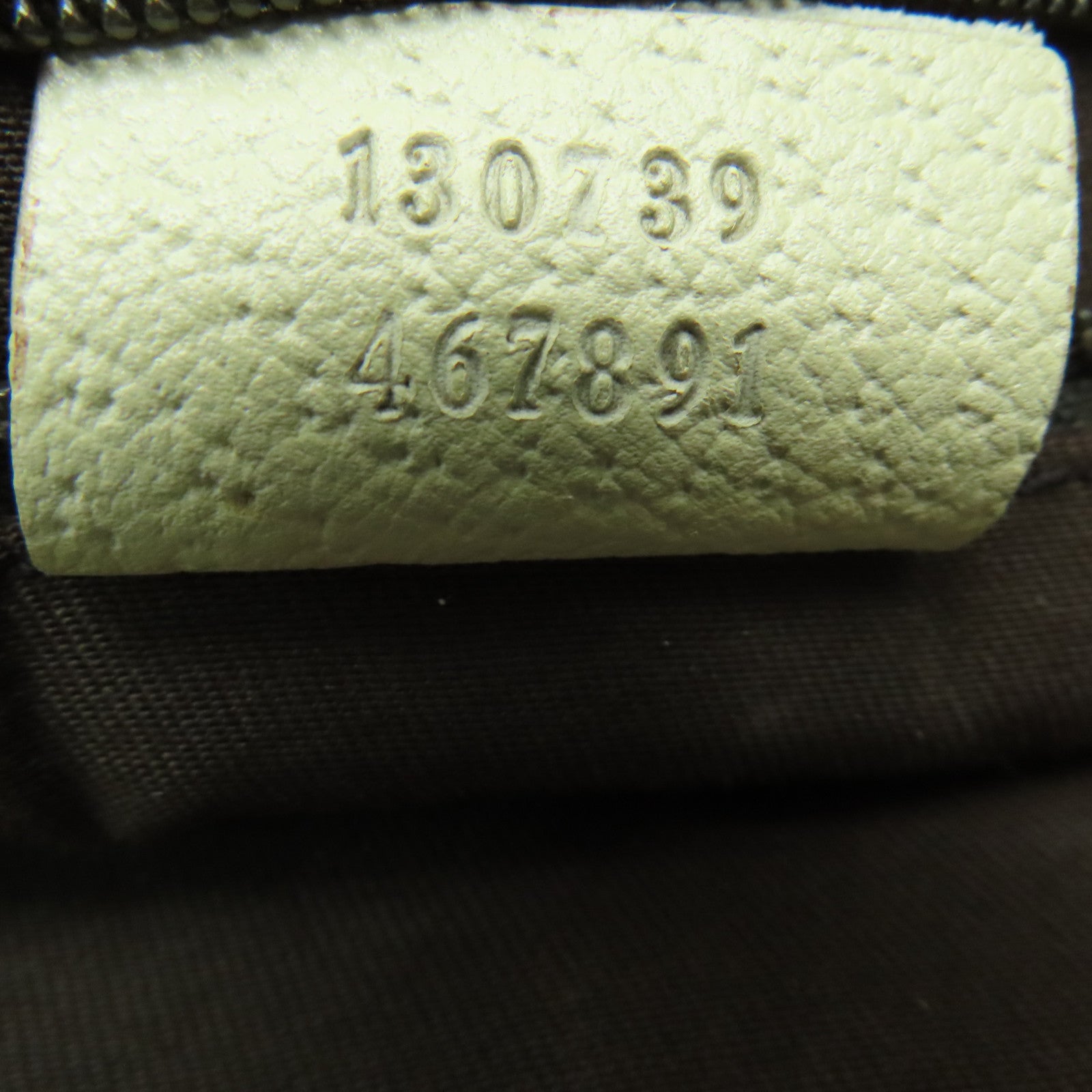GUCCI 帆布Tote Bag銀扣手挽袋白色