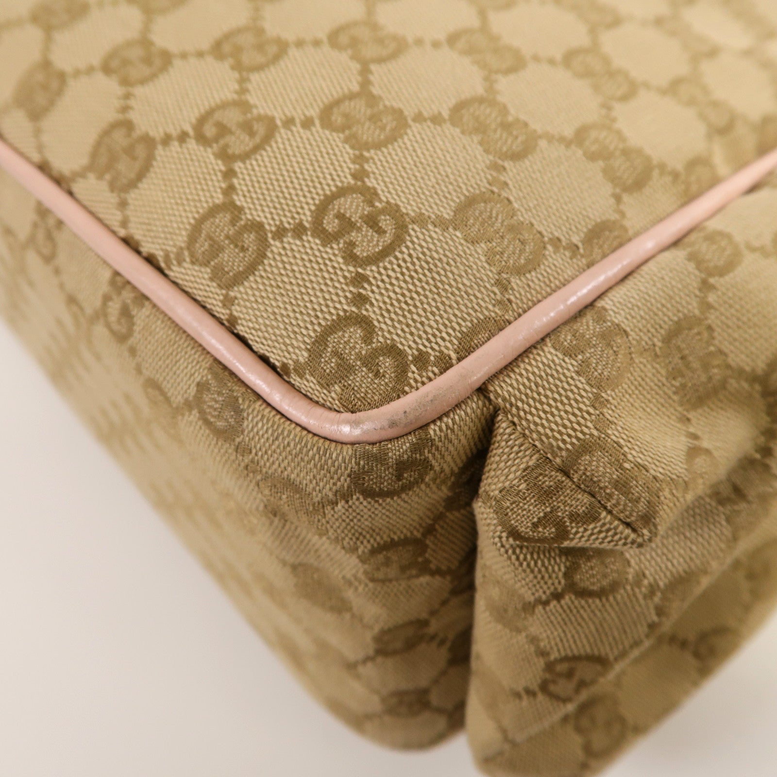 GUCCI 帆布Shoulder Bag金扣肩背袋啡色