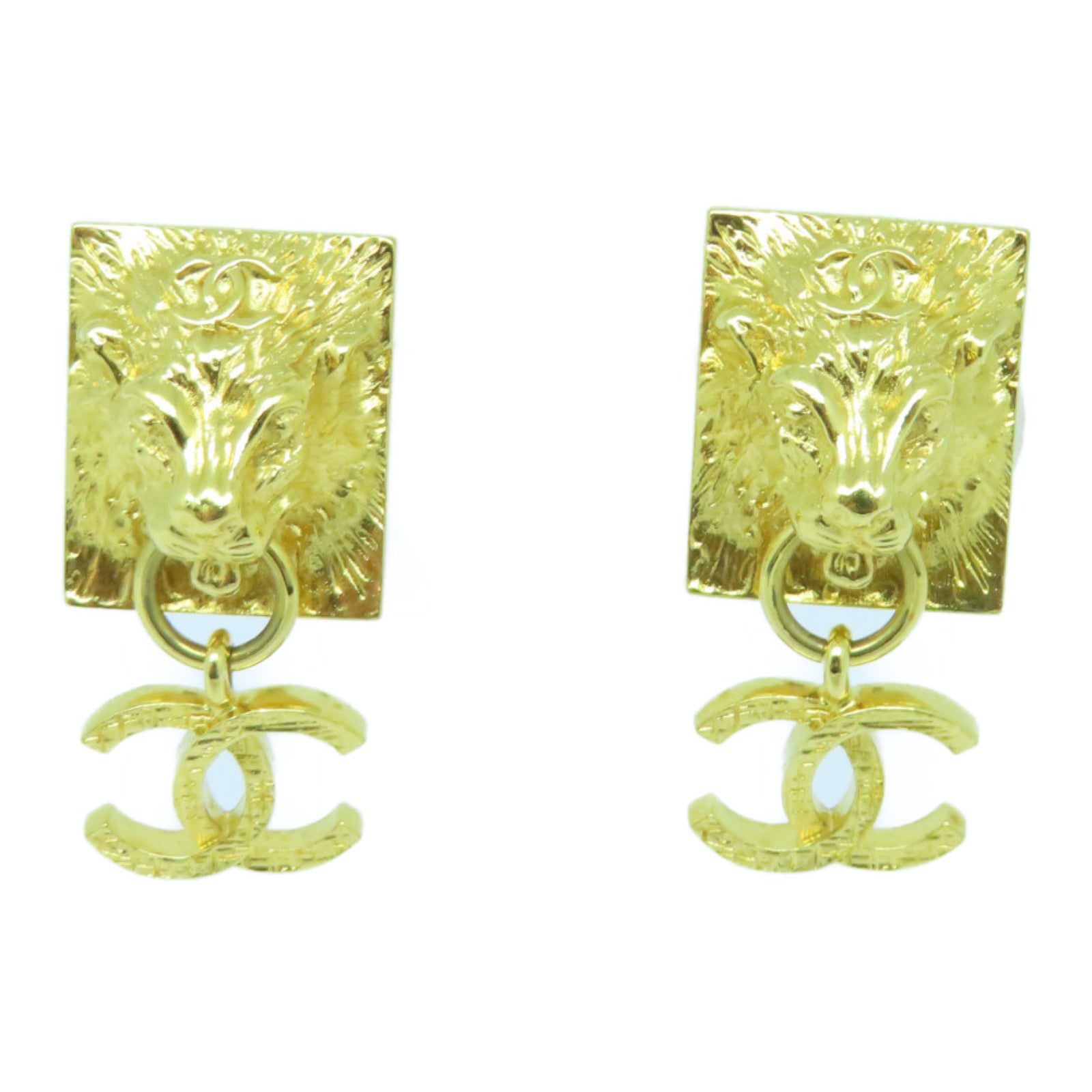 CHANEL 金属Earrings金扣耳环