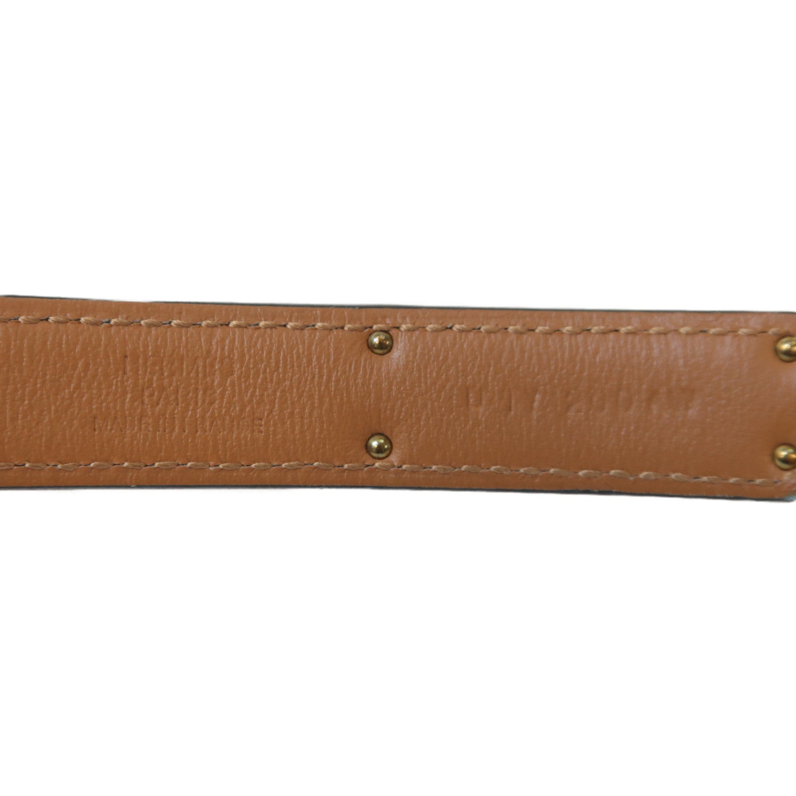 HERMES Epsom皮革Kelly Belt金扣皮帶麻繩灰色