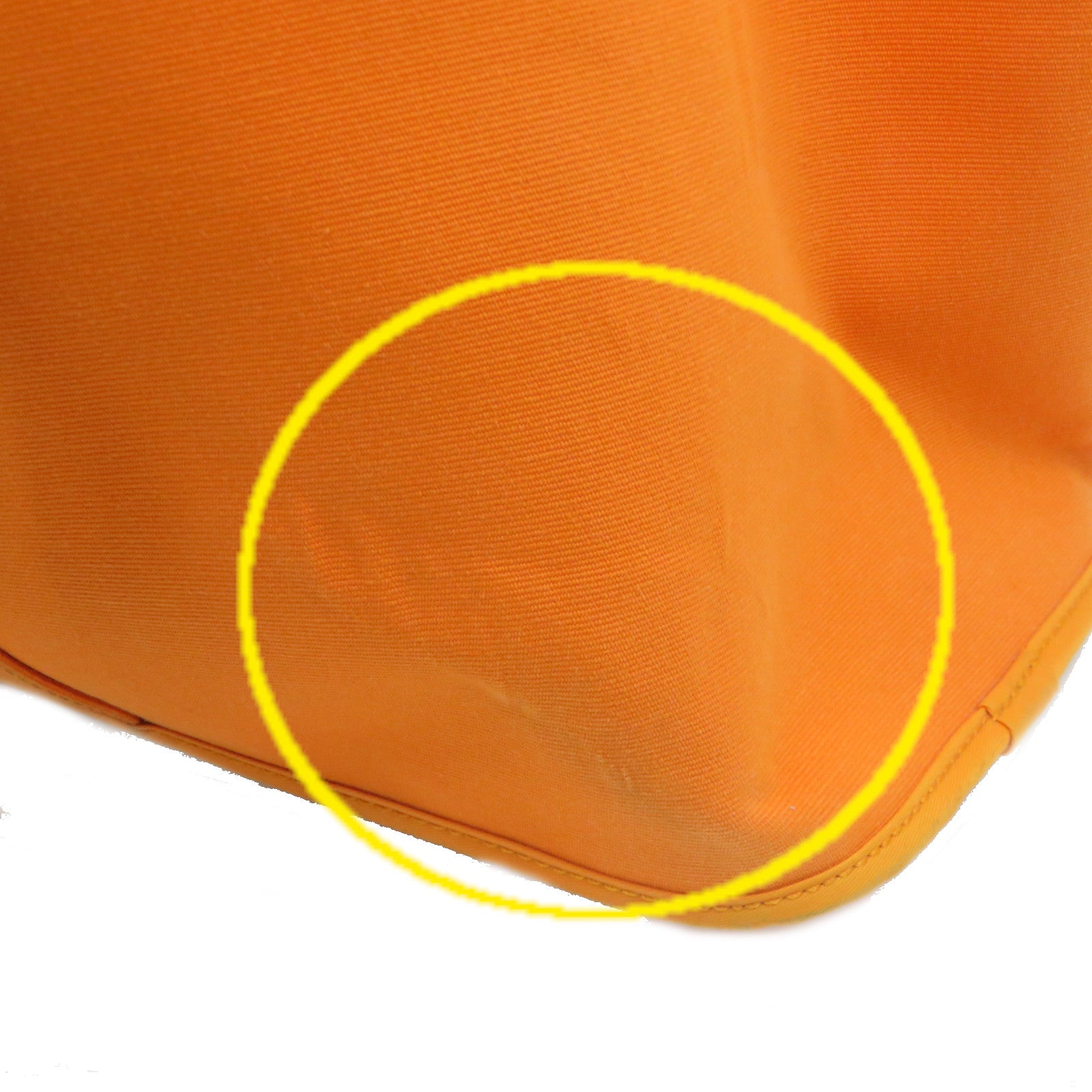 HERMES 【激减优惠】帆布Cabag 2Way Tote Bag手挽肩背两用袋橙色
