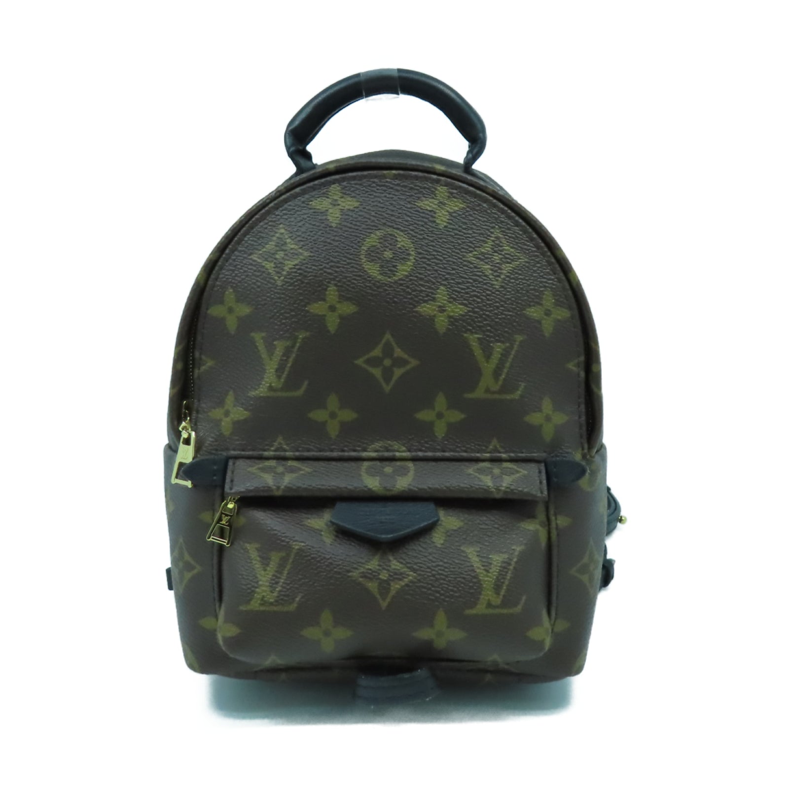 LOUIS VUITTON Monogram Palm Springs Mini金扣背包啡色
